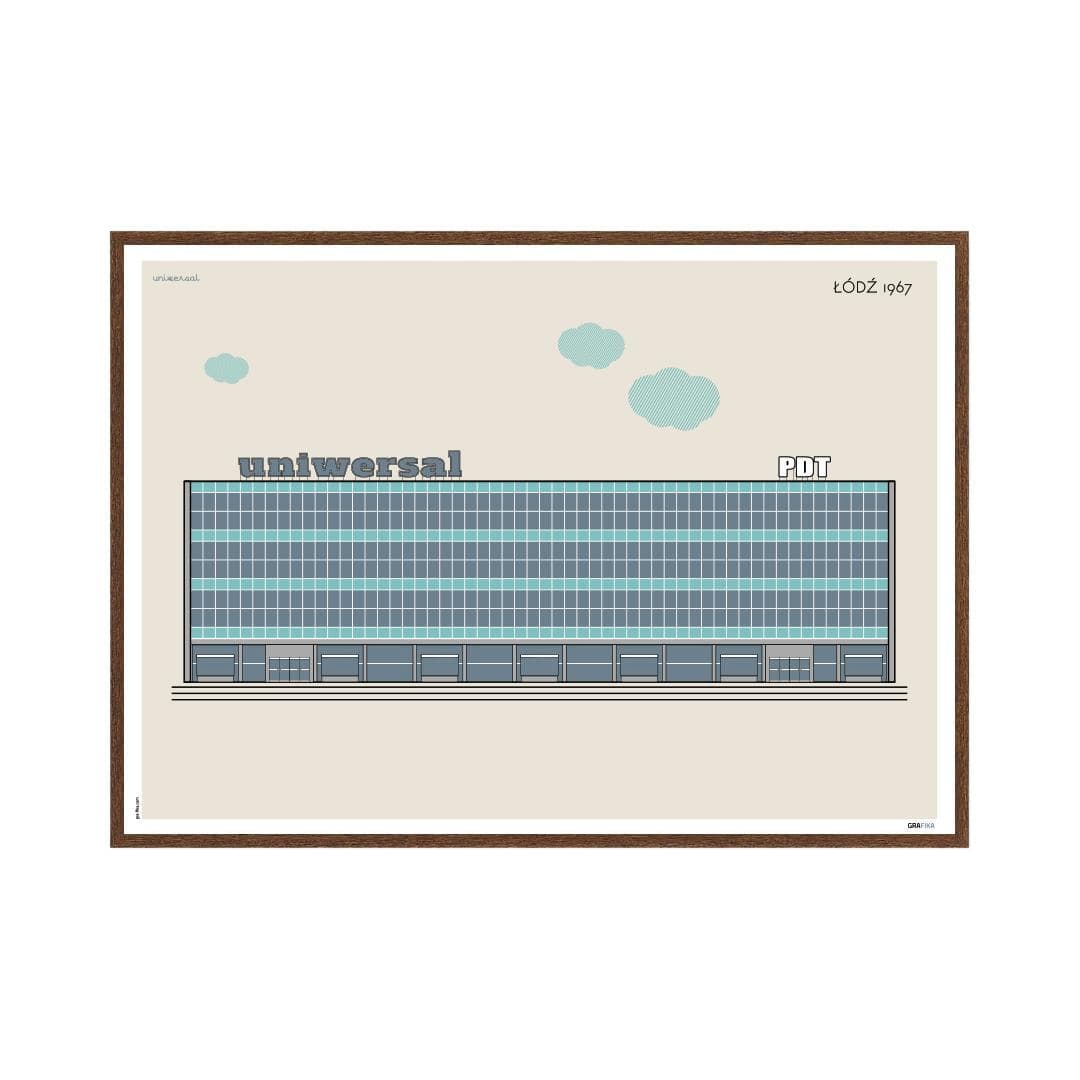 Plakat Uniwersal / Łódź 70x50 cm, aut. K. Jasińska, GRA-FIKA - 124277