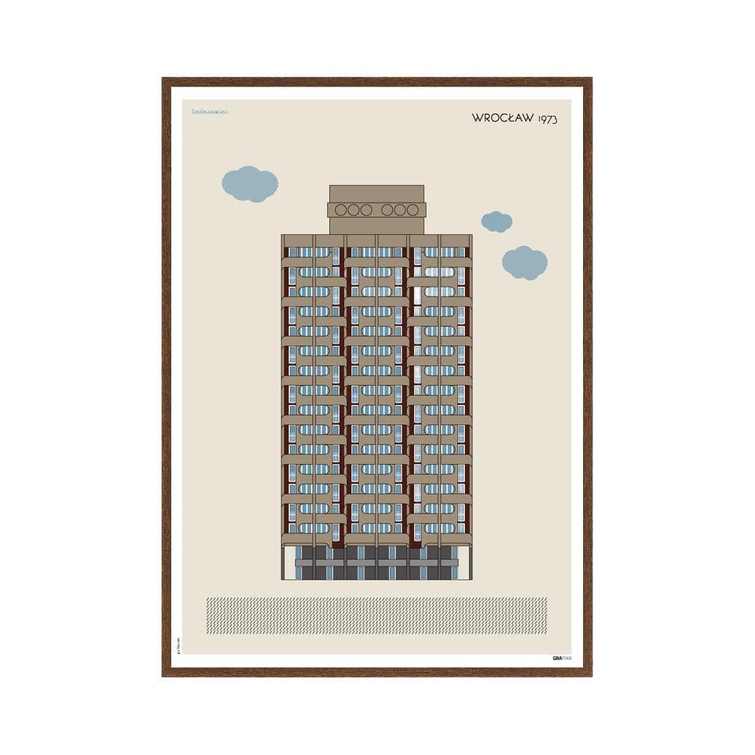 Plakat Sedesowiec / Wrocław 50x70 cm, aut. K. Jasińska, GRA-FIKA - 124272