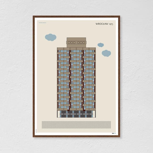 Plakat Sedesowiec / Wrocław 50x70 cm, aut. K. Jasińska, GRA-FIKA - WYMIARY