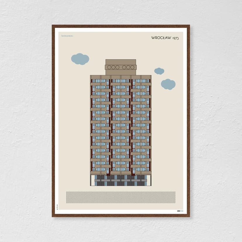 Plakat Sedesowiec / Wrocław 50x70 cm, aut. K. Jasińska, GRA-FIKA