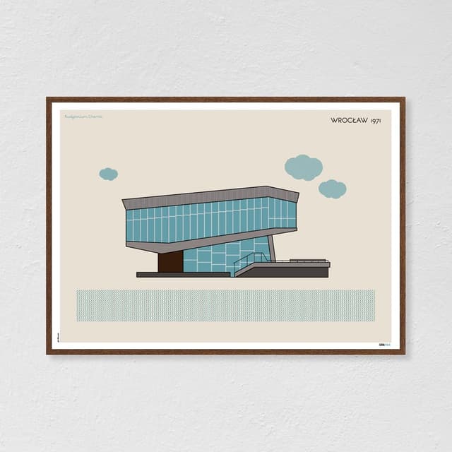 Plakat Audytorium Chemii / Wrocław 70x50 cm, aut. K. Jasińska, GRA-FIKA - WYMIARY