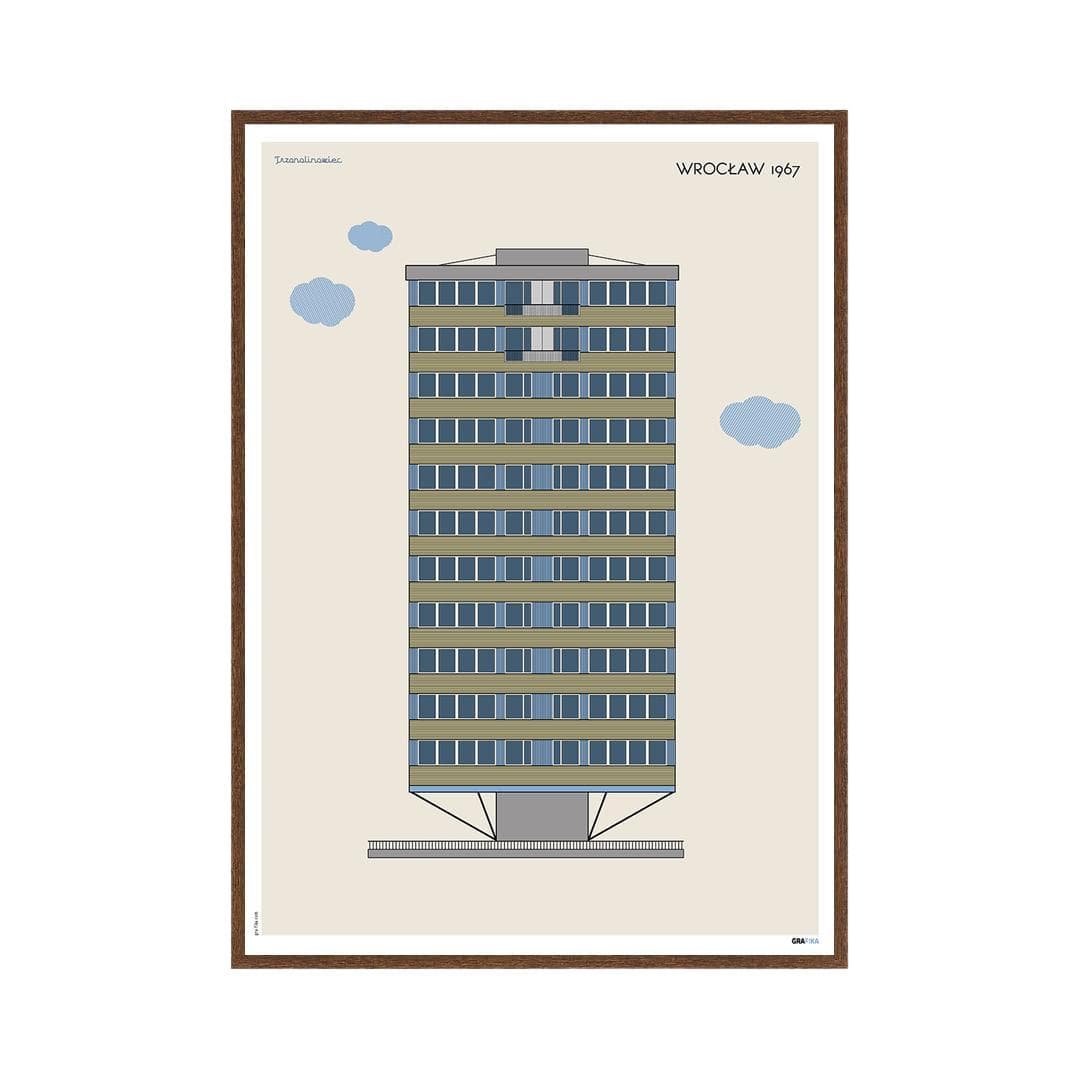 Plakat Trzonolinowiec / Wrocław 50x70 cm, aut. K. Jasińska, GRA-FIKA - 124270