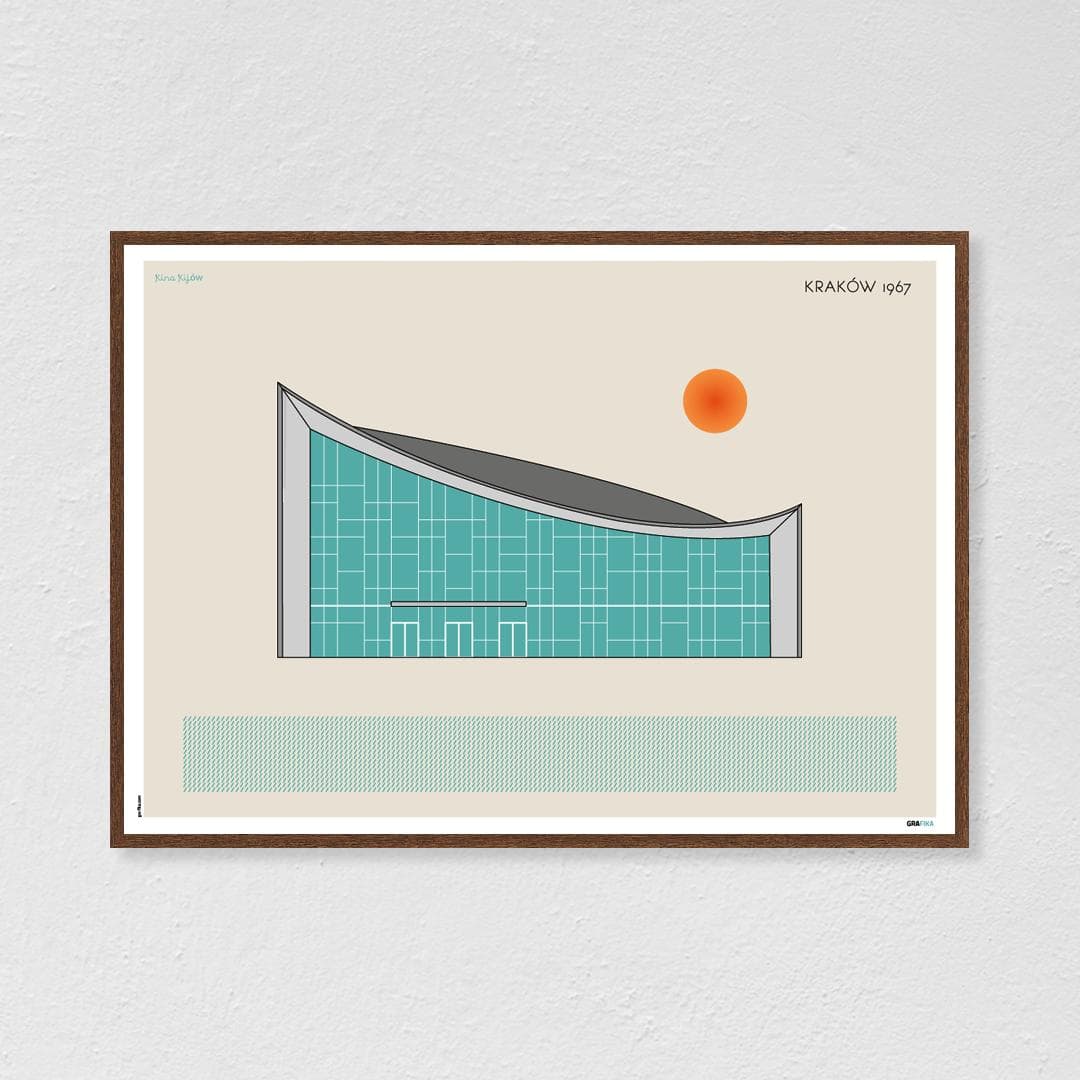 Plakat Kino Kijów / Kraków 70x50, aut. K. Jasińska, GRA-FIKA