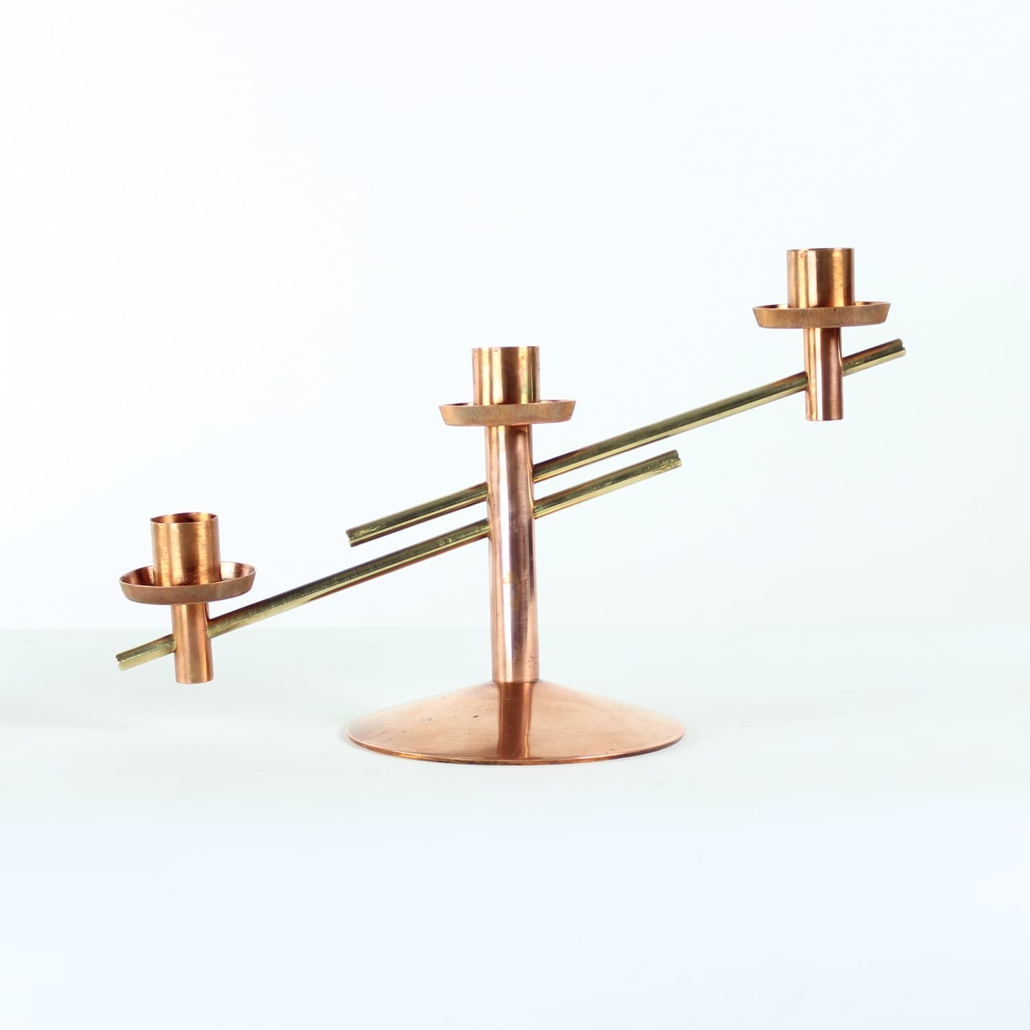 Candlestick, copper brass, Czechoslovakia, 1970s. - 123804