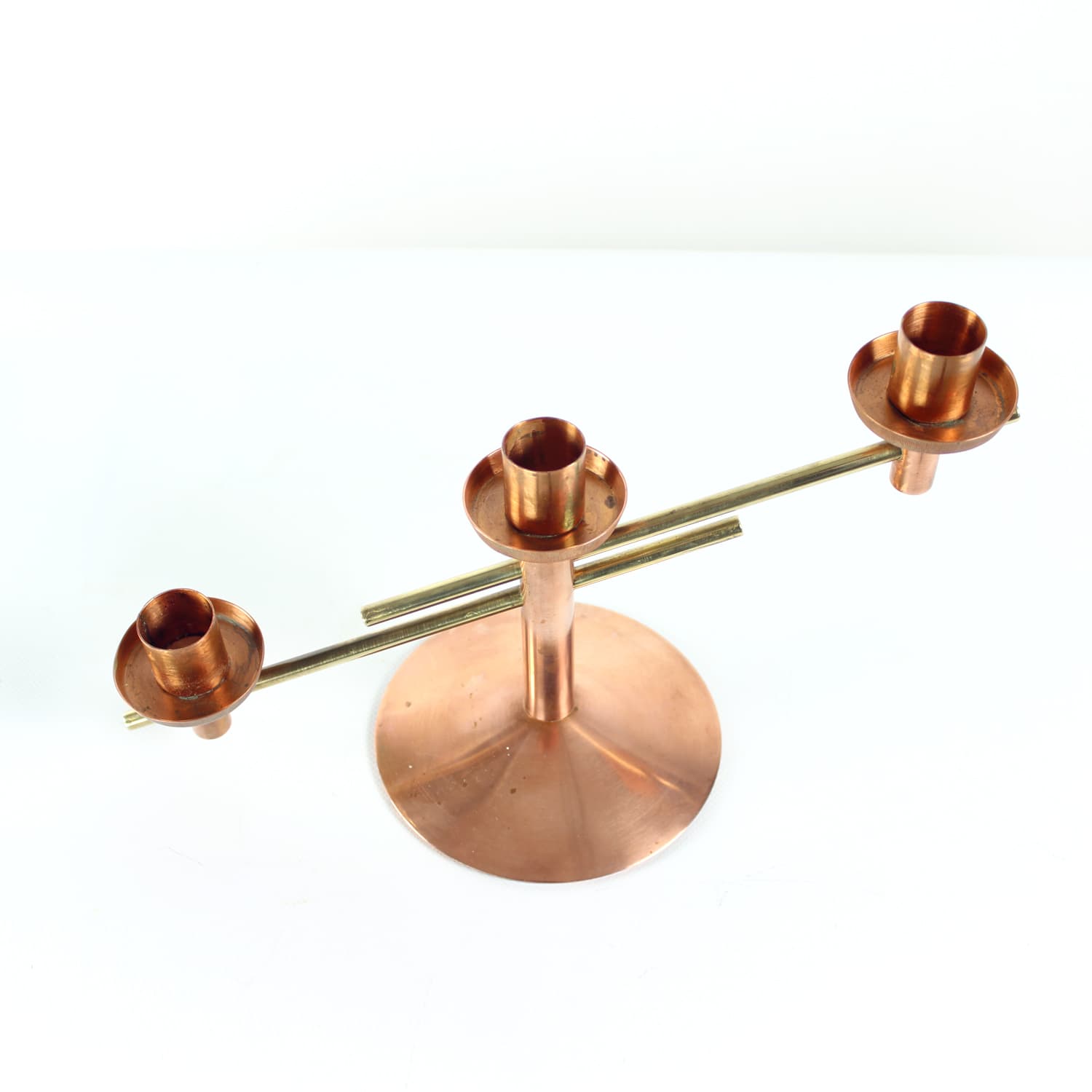 Candlestick, copper brass, Czechoslovakia, 1970s. - 123811
