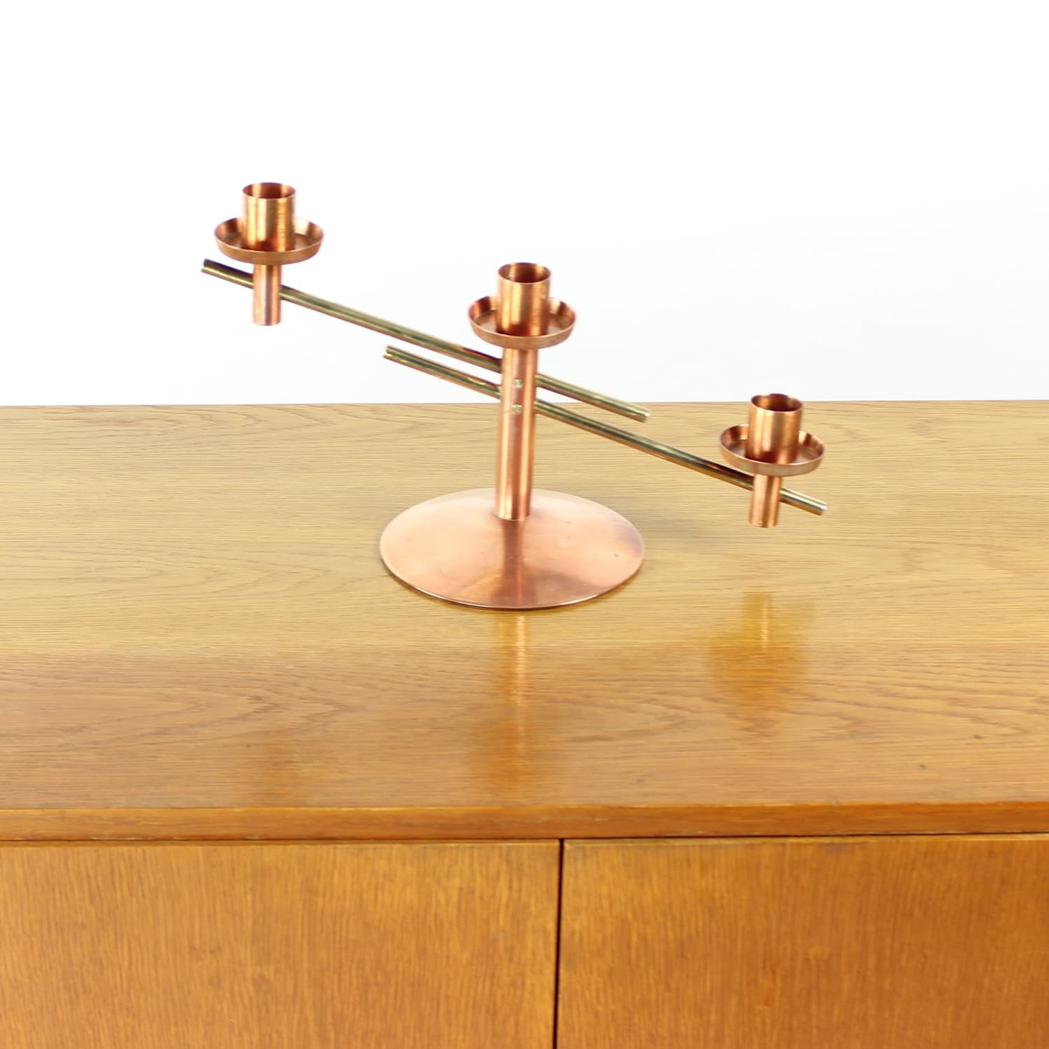 Candlestick, copper brass, Czechoslovakia, 1970s. - 123814