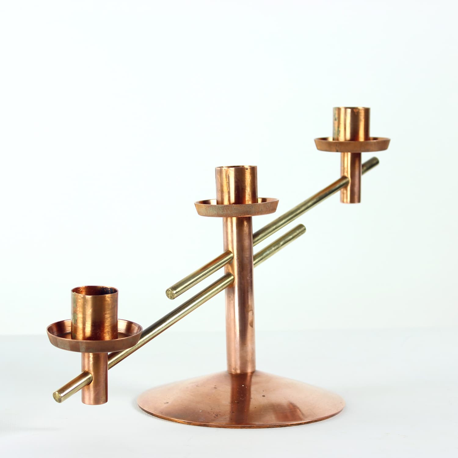 Candlestick, copper brass, Czechoslovakia, 1970s. - 123807