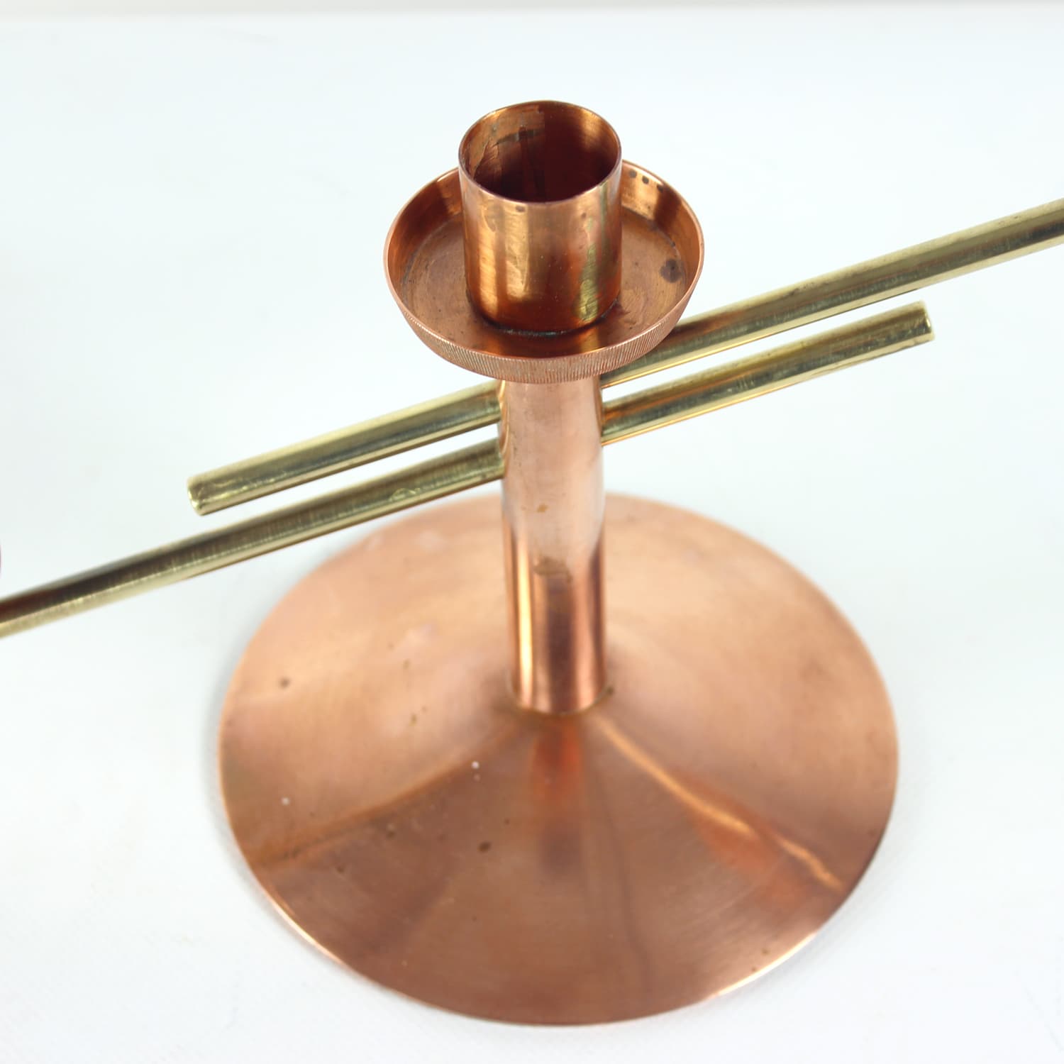 Candlestick, copper brass, Czechoslovakia, 1970s. - 123809