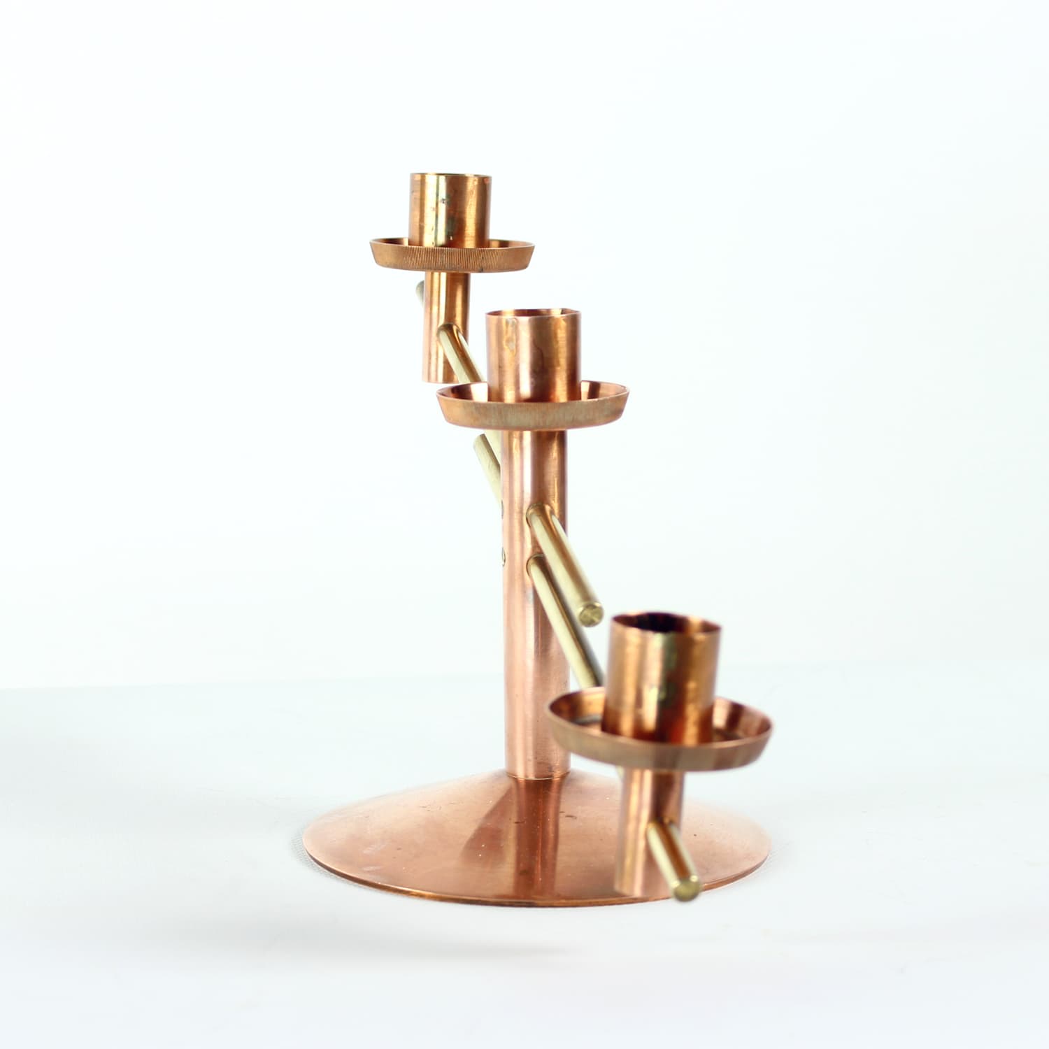 Candlestick, copper brass, Czechoslovakia, 1970s. - 123805