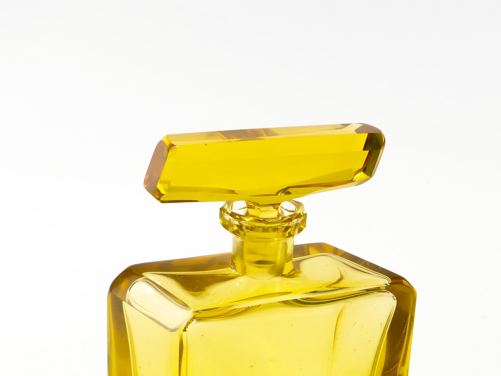 Sześcienna karafka kryształowa, flakon na perfumy, Moser - 123909