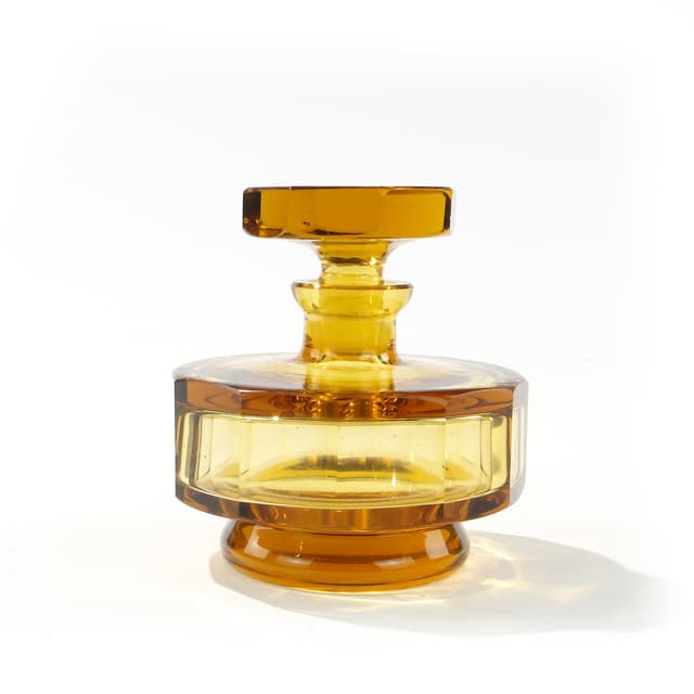 Cylindryczna karafka kryształowa, flakon na perfumy, Moser - WYMIARY