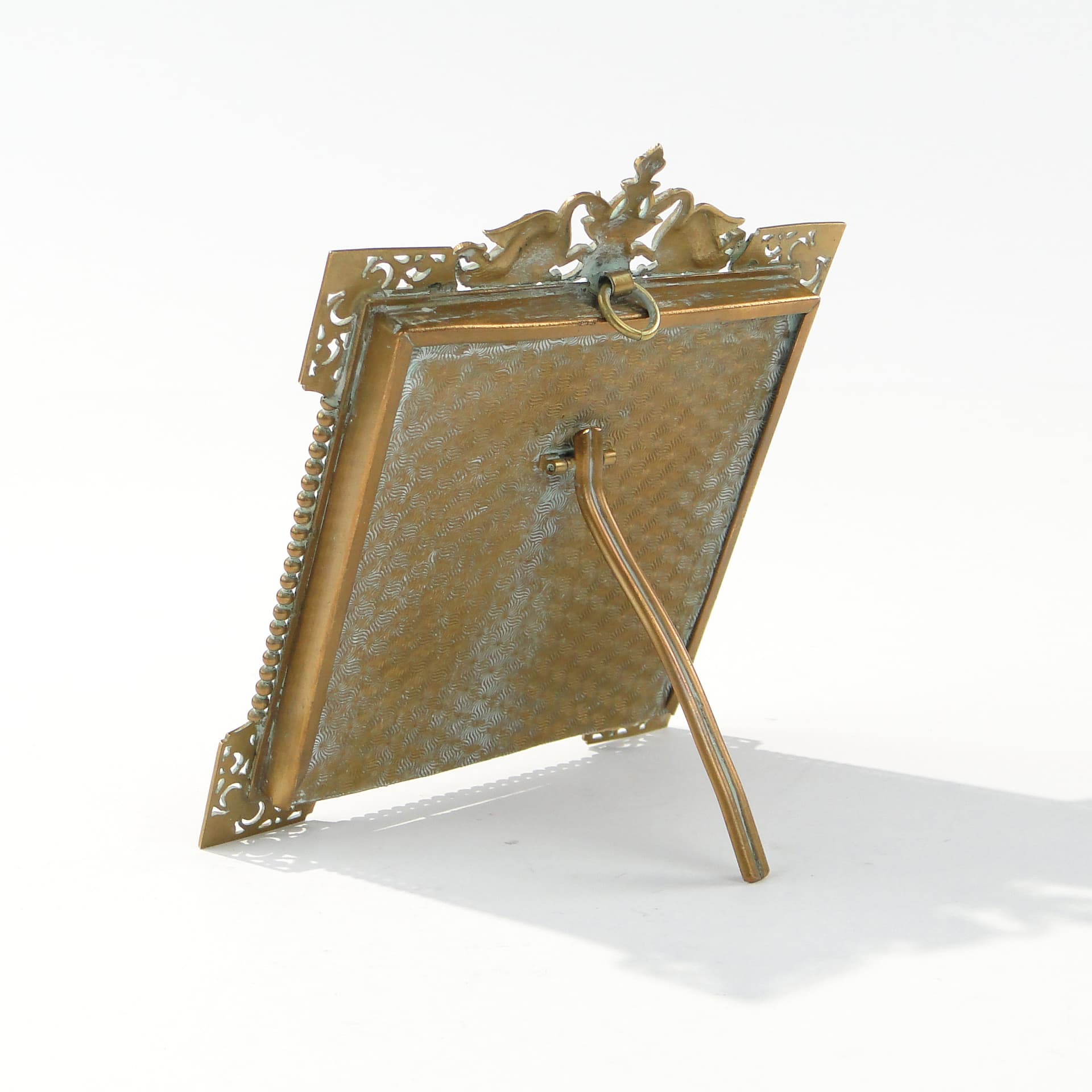 Ramka na zdjęcie z łabędziami, Francja ok 1880 r. - 124001