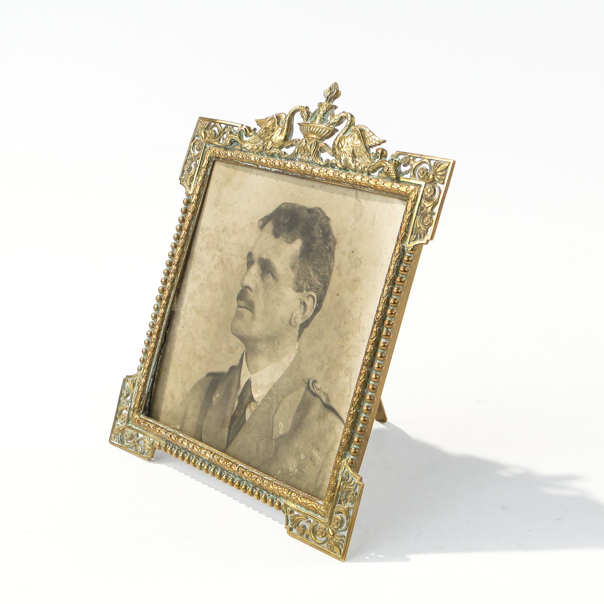 Ramka na zdjęcie z łabędziami, Francja ok 1880 r. - 124000