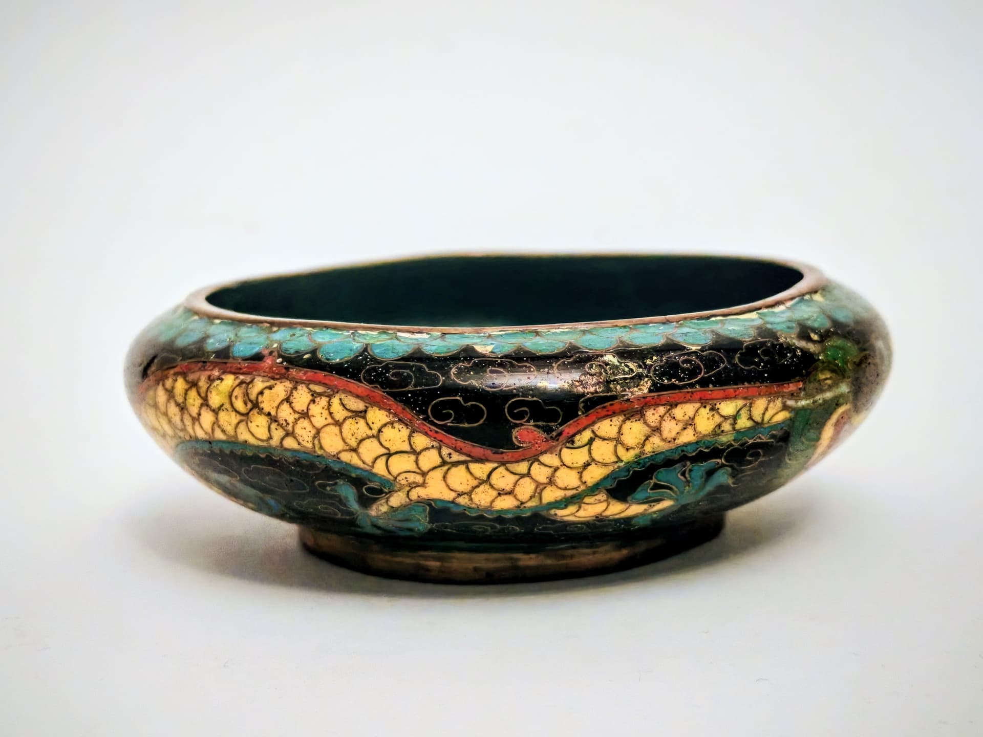 Naczynie dekoracyjne, cloisonné, multikolor, Chiny, XIX wiek - 124044