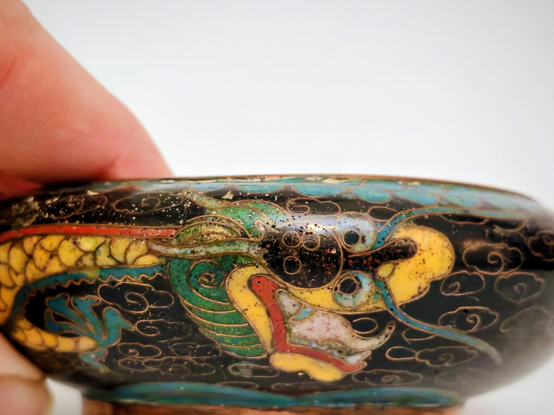 Naczynie dekoracyjne, cloisonné, multikolor, Chiny, XIX wiek - 124051