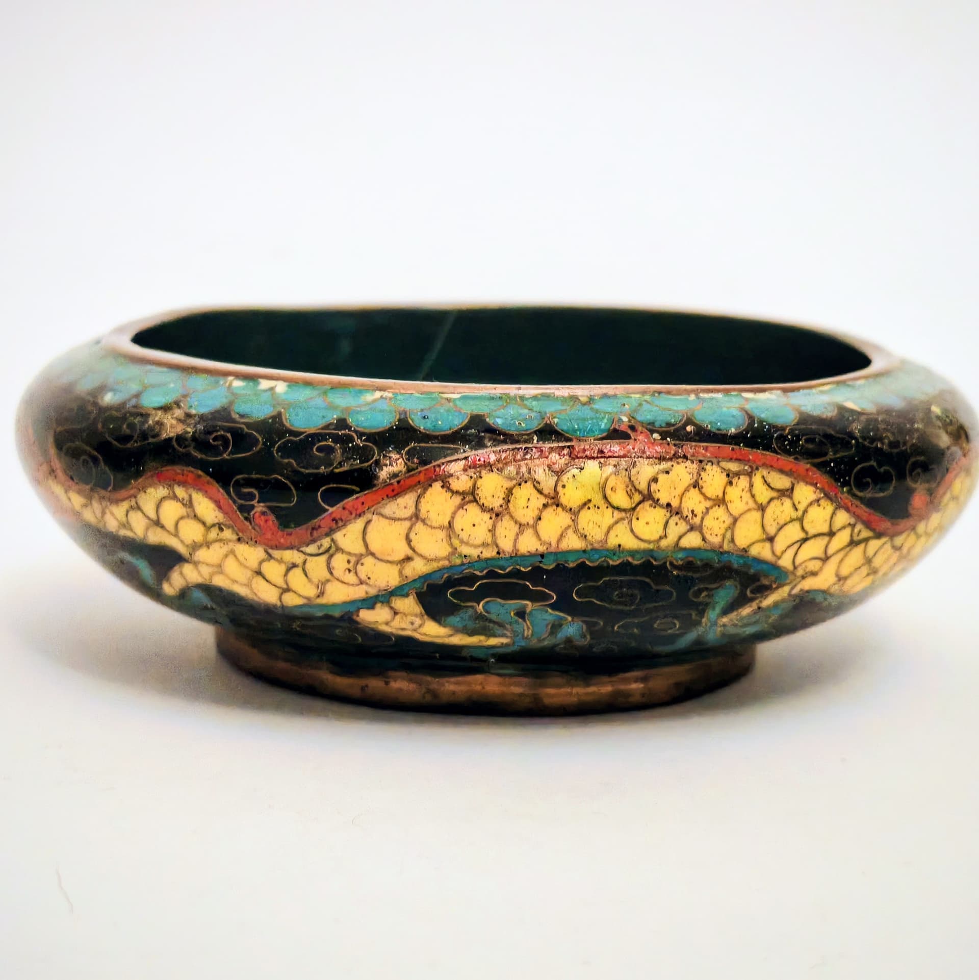 Naczynie dekoracyjne, cloisonné, multikolor, Chiny, XIX wiek - 124052