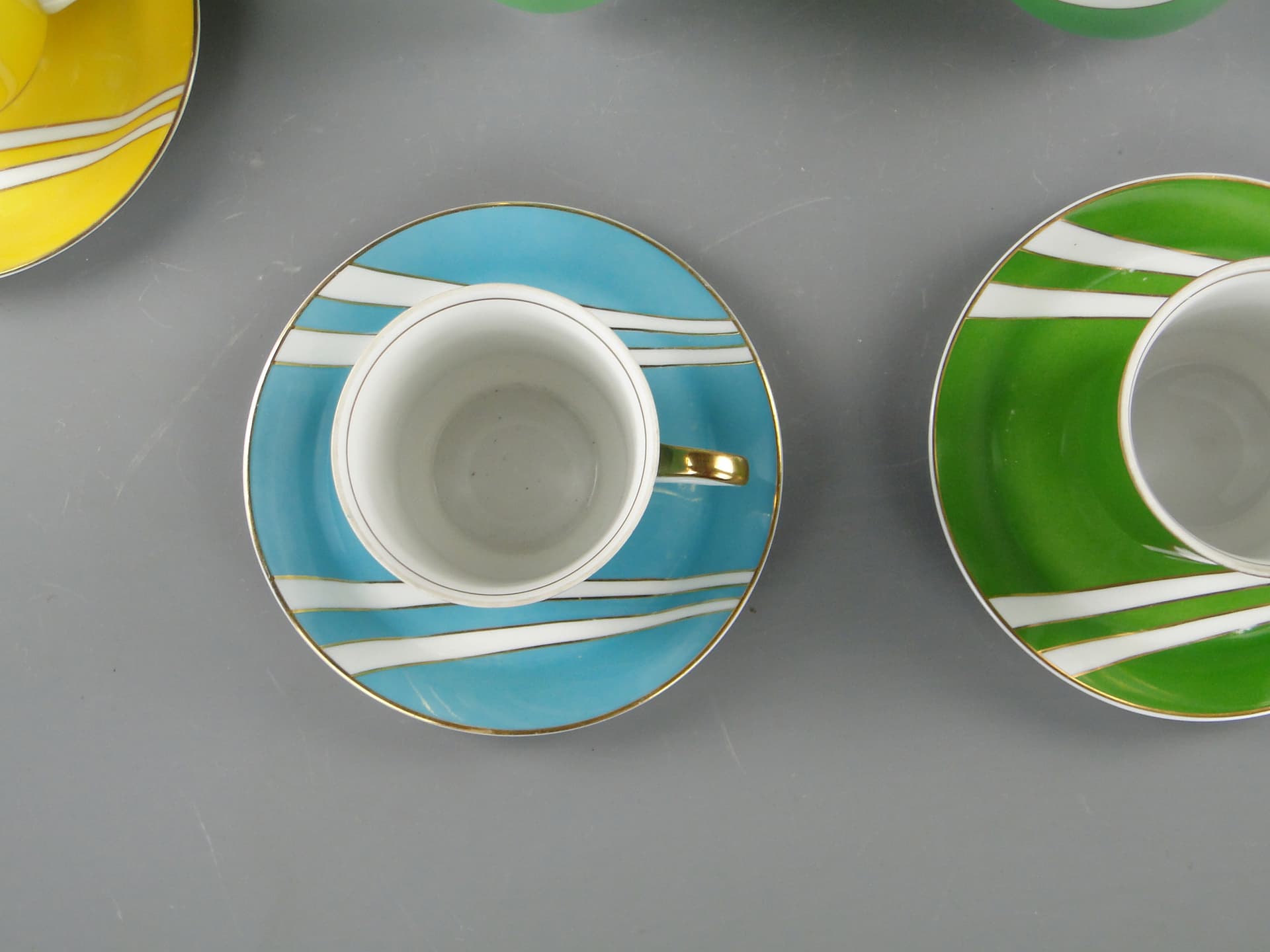 Pastelowy serwis kawowy 'June', Ćmielów l. 60 W. Potacki - 124961