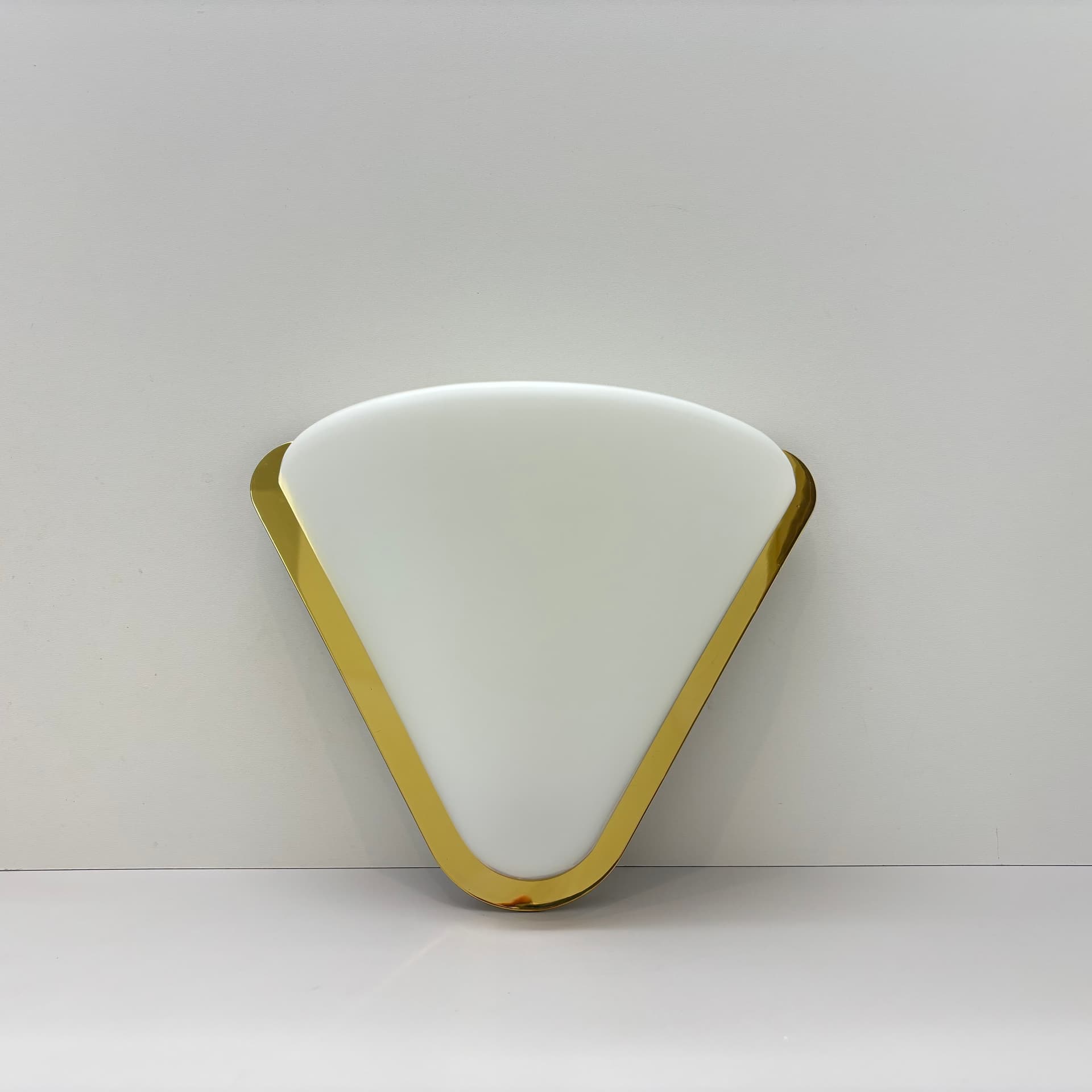 Wall light, golden brass, Sölken Leuchten, Germany, 1980s. - 124996