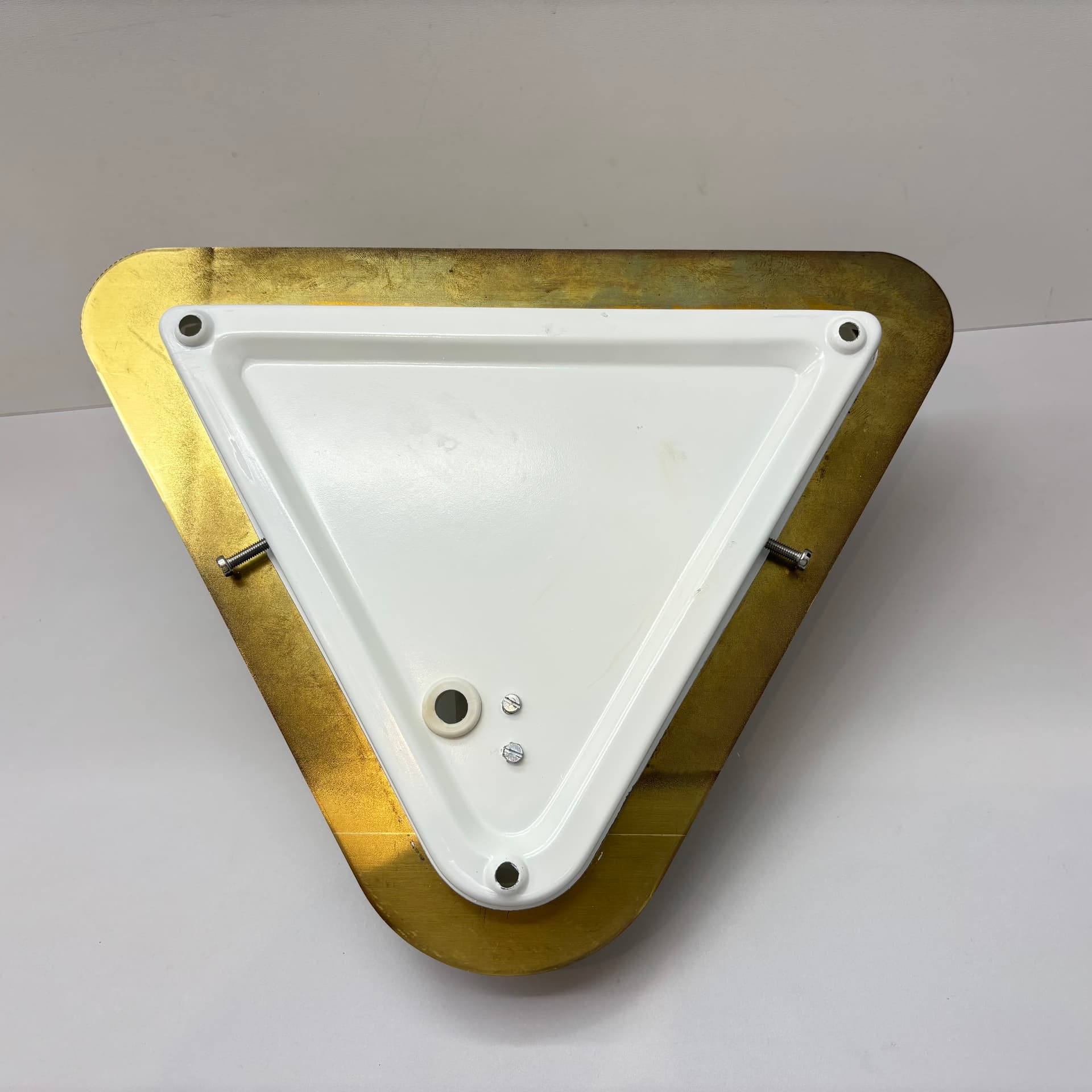 Wall light, golden brass, Sölken Leuchten, Germany, 1980s. - 124999