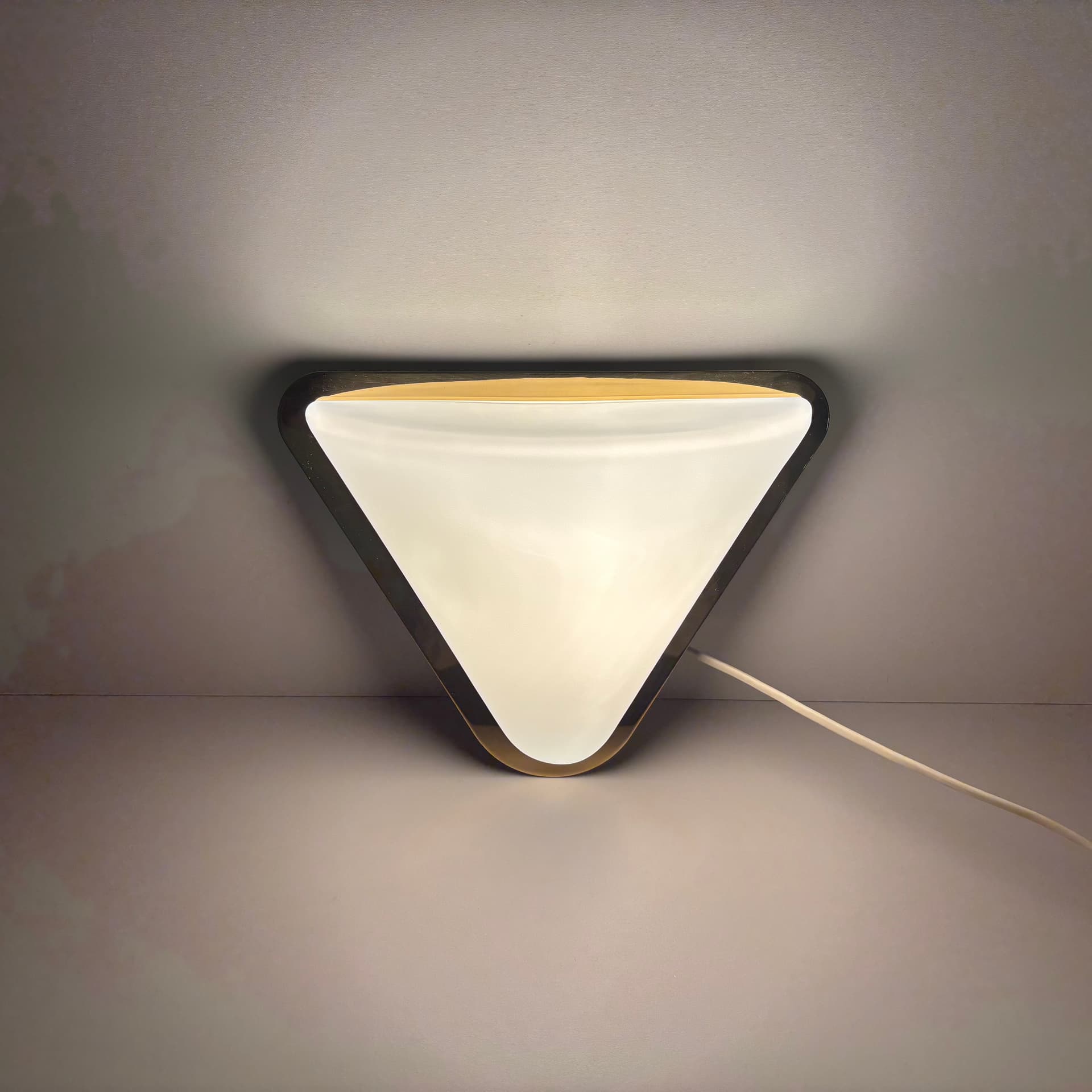 Wall light, golden brass, Sölken Leuchten, Germany, 1980s. - 124995