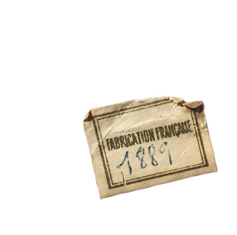 Beżowa ceramiczna lampa stołowa, Francja, lata 50. - 8397