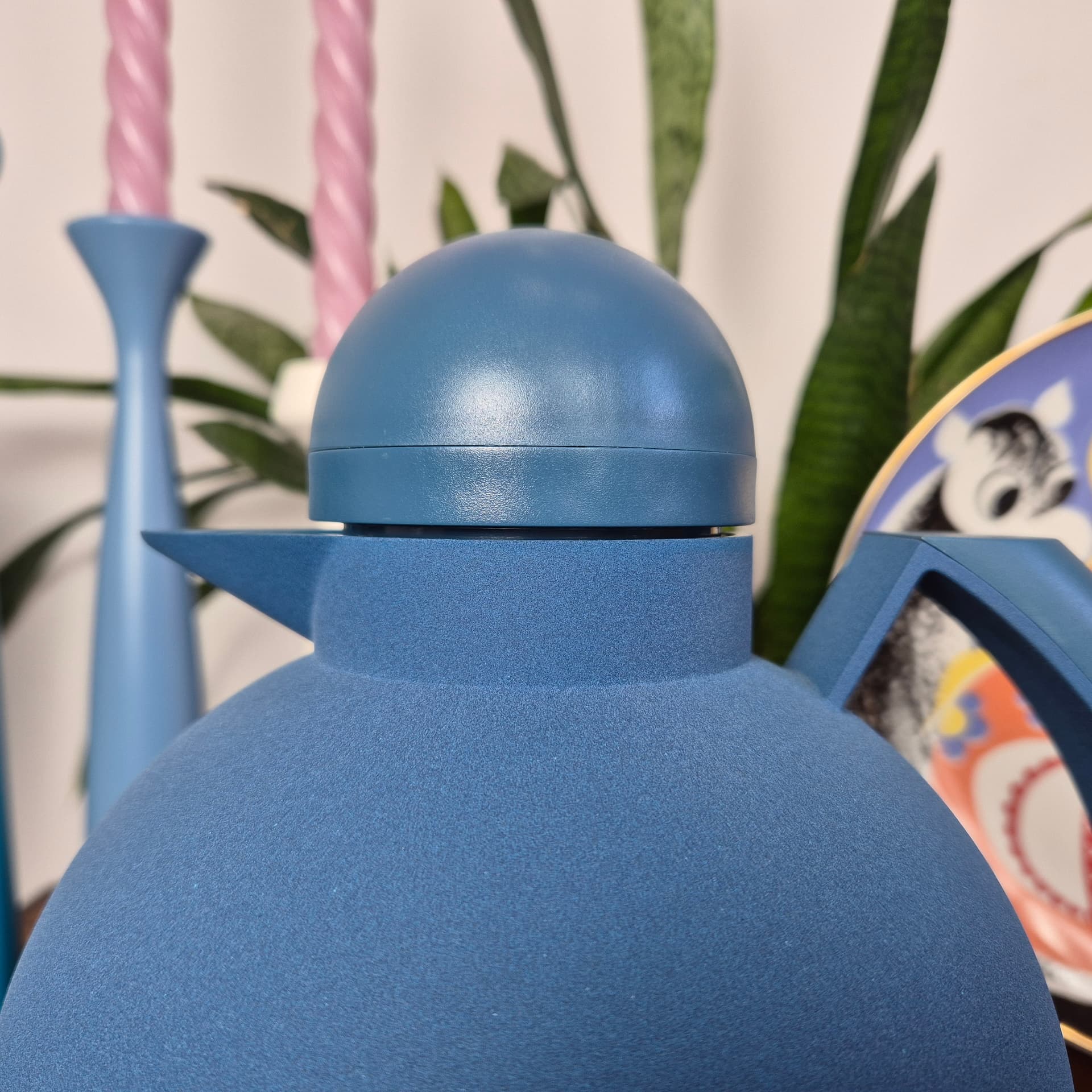 Thermos Graphite, blue, plastic, by F. Minuti, Guzzini, Italy, 1980s. - 125104