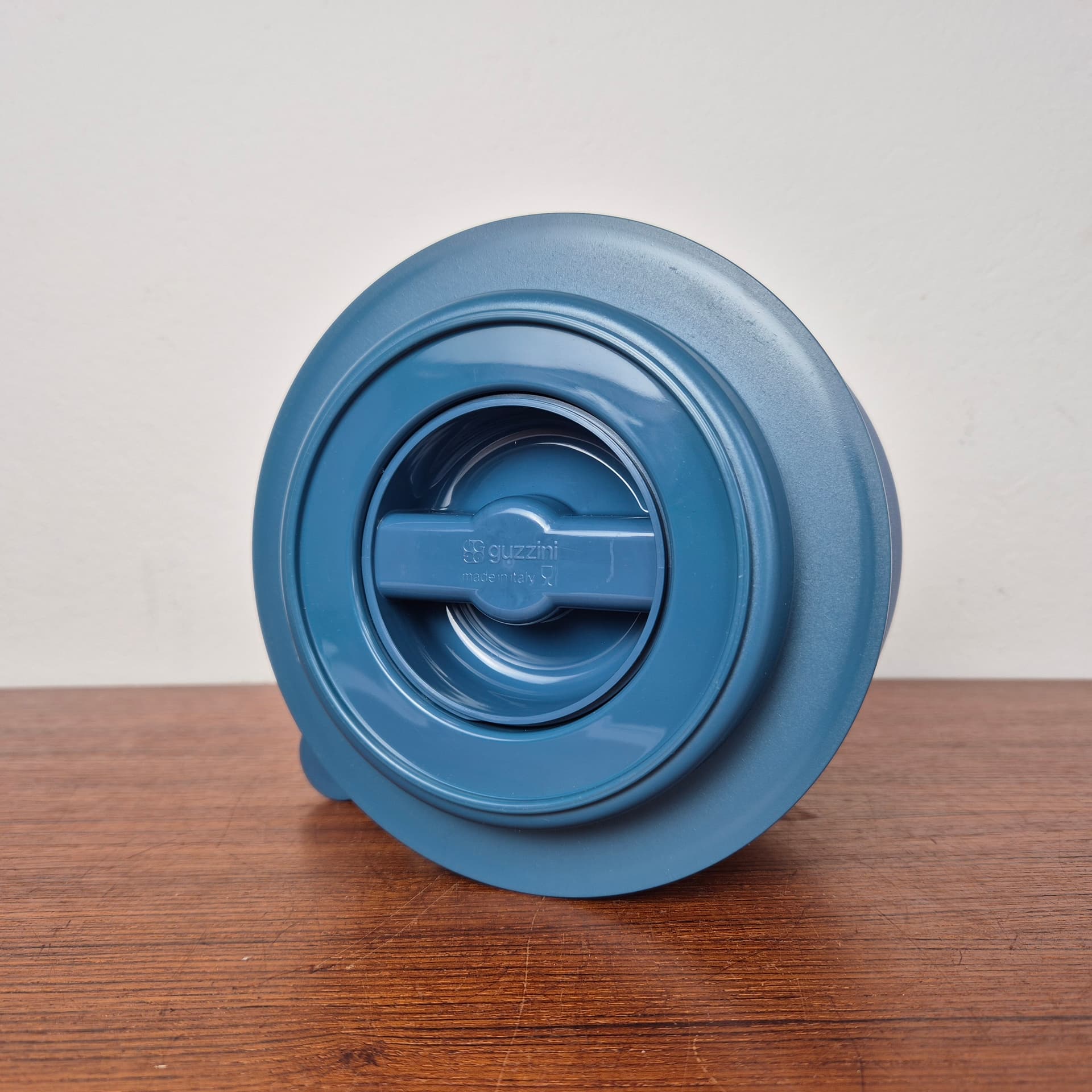 Thermos Graphite, blue, plastic, by F. Minuti, Guzzini, Italy, 1980s. - 125098