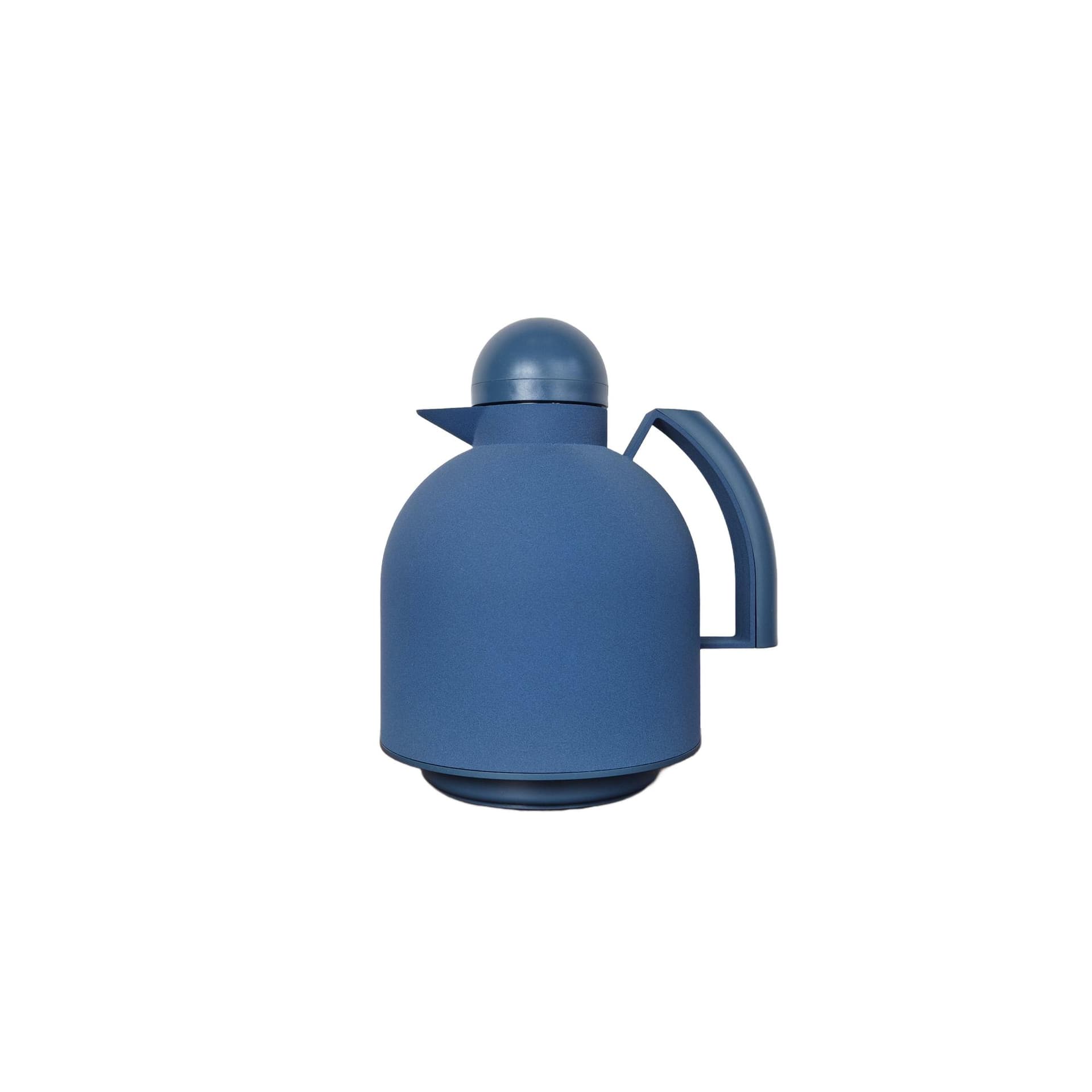 Thermos Graphite, blue, plastic, by F. Minuti, Guzzini, Italy, 1980s.