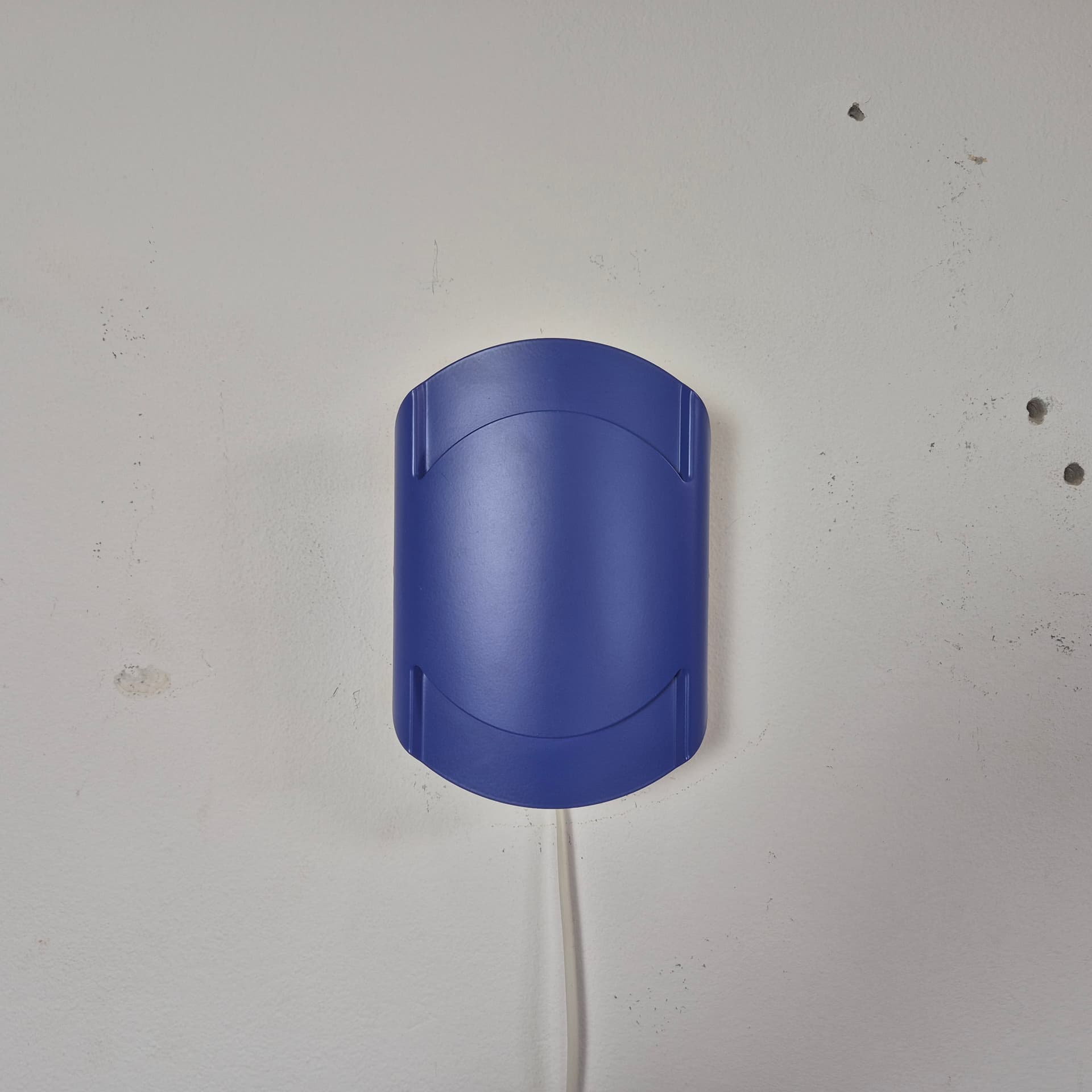 Pair of wall sconces 3050, blue, metal, Lyfa, Denmark, 1970s. - 125174