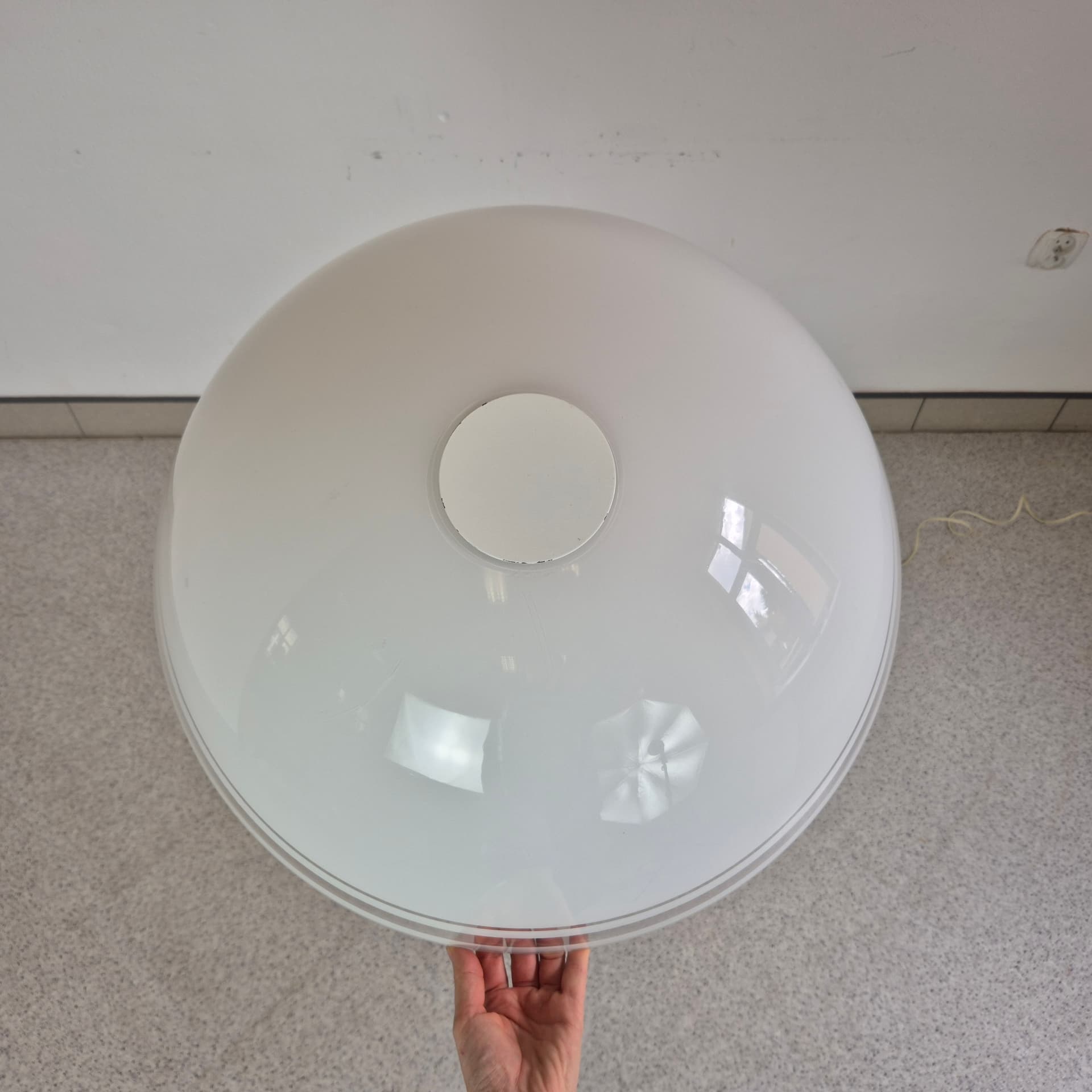 Lampa podłogowa Space Age, akryl biały, metal biały, Niemcy, lata 70. - 125209