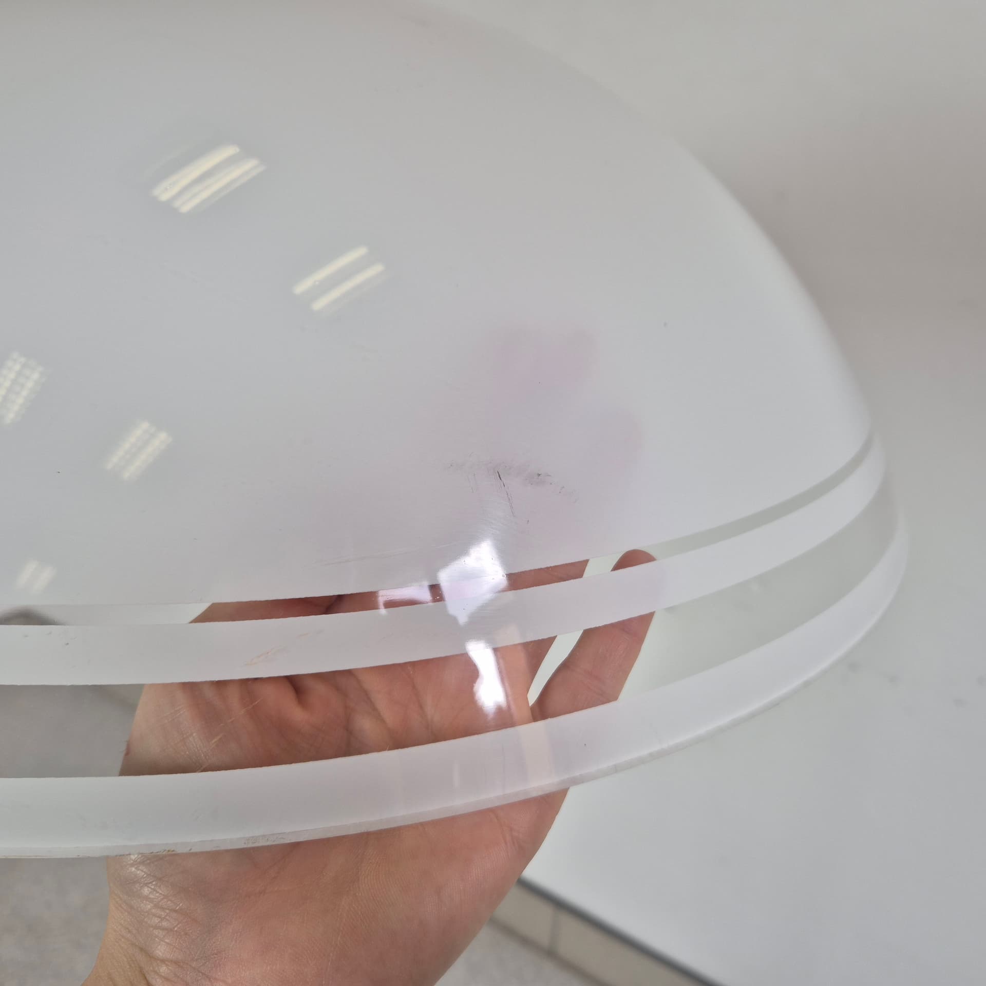 Lampa podłogowa Space Age, akryl biały, metal biały, Niemcy, lata 70. - 125207