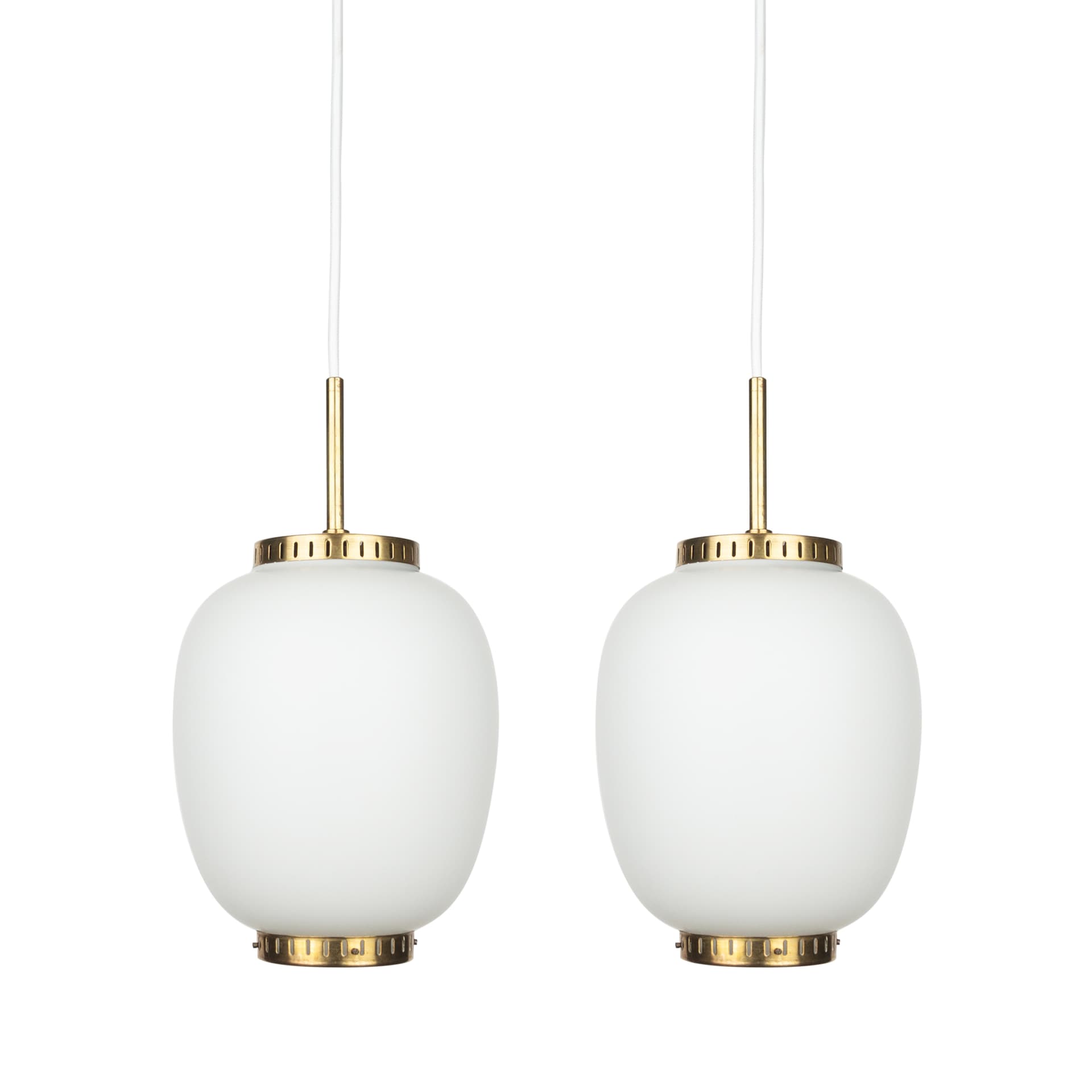 Para lamp wiszących Kina, proj. Bent Karlby, Lyfa, 1946