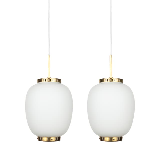 Para lamp wiszących Kina, proj. Bent Karlby, Lyfa, 1946 - WYMIARY