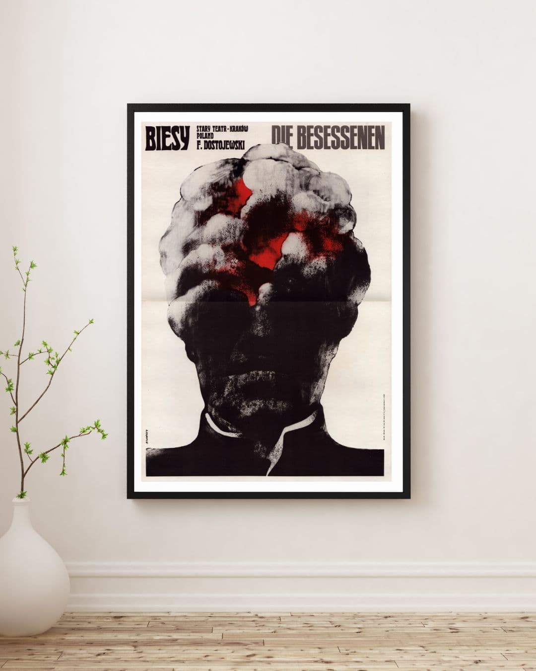 Poster Biesy 40x28 cm, multicolor paper, by W. Świerzy, Poland, 1970s. - 125297