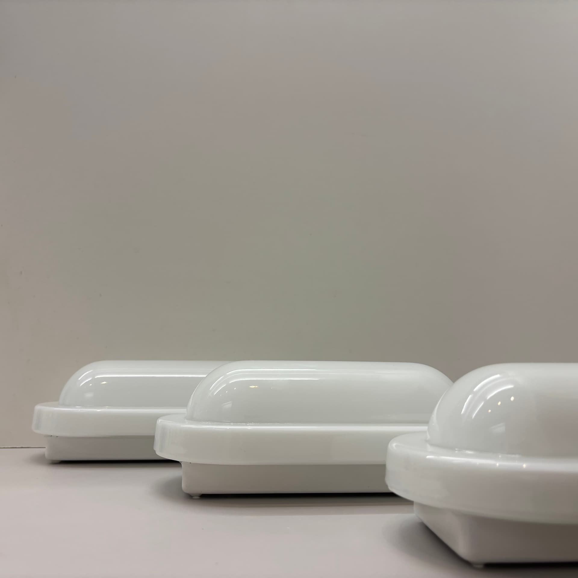 Set of wall sconces, white, Peill&Putzler, Germany, 1970s. - 125462