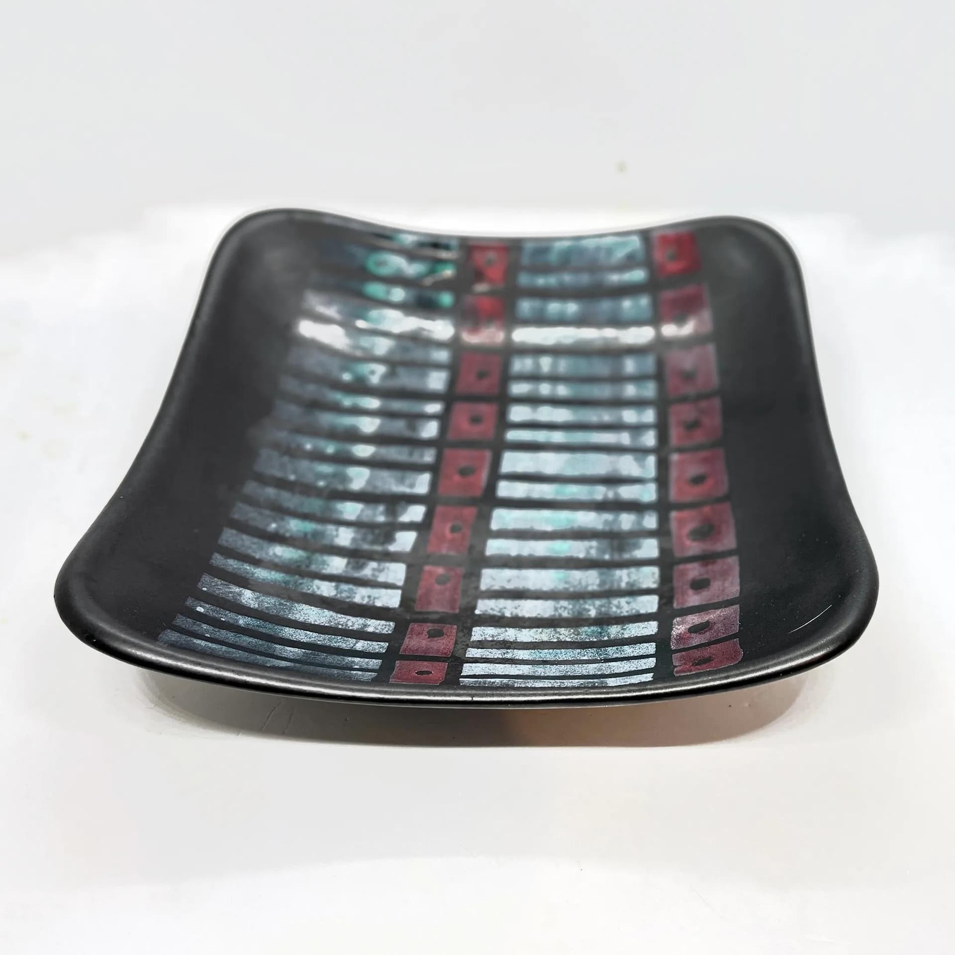 Bowl Strehla, black stoneware, Strehla Keramik, Germany, 1970s. - 126226