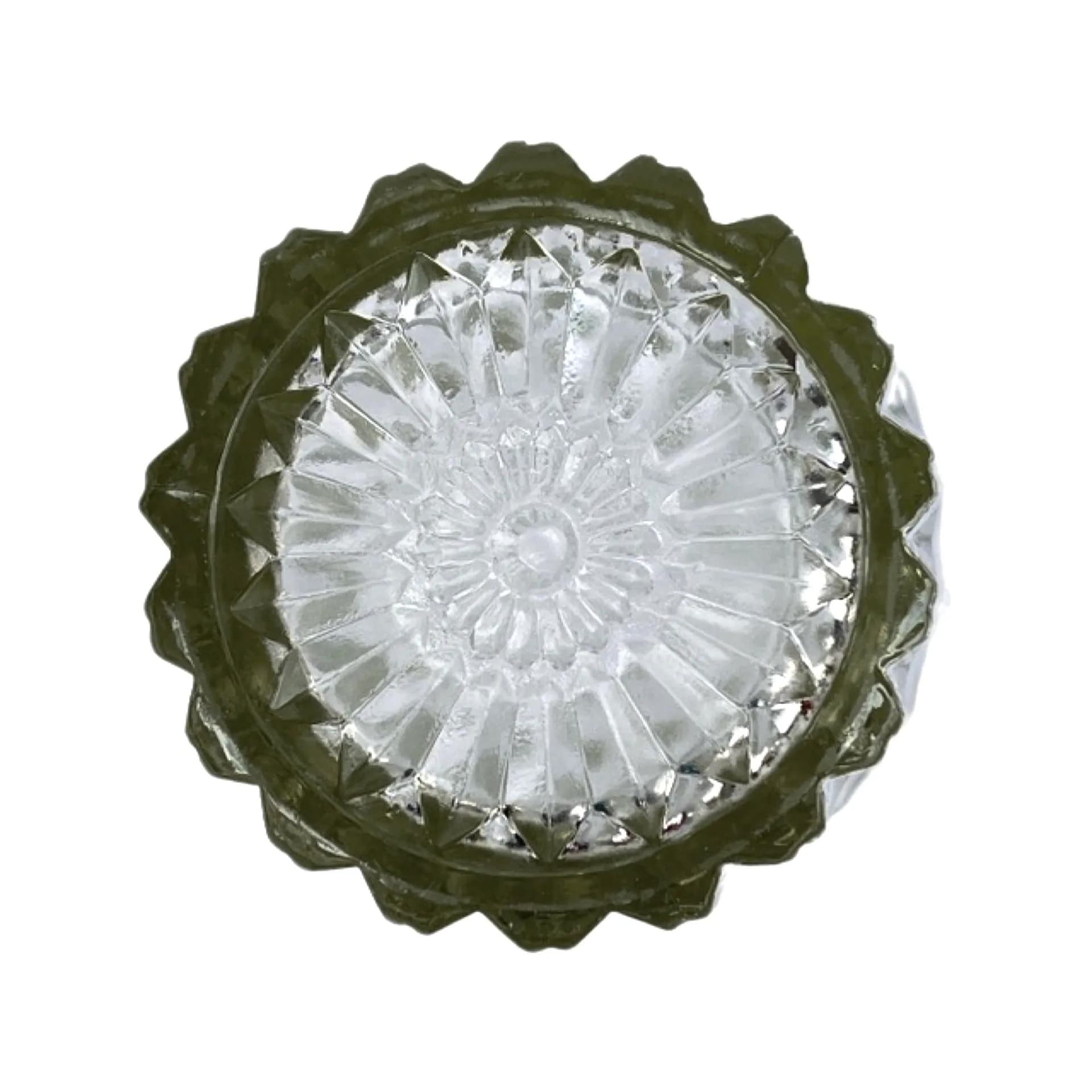 Wazon, szkło przezroczyste, proj. J. Řepásek, Poděbrady, Czechosłowacja, lata 60. - 126128