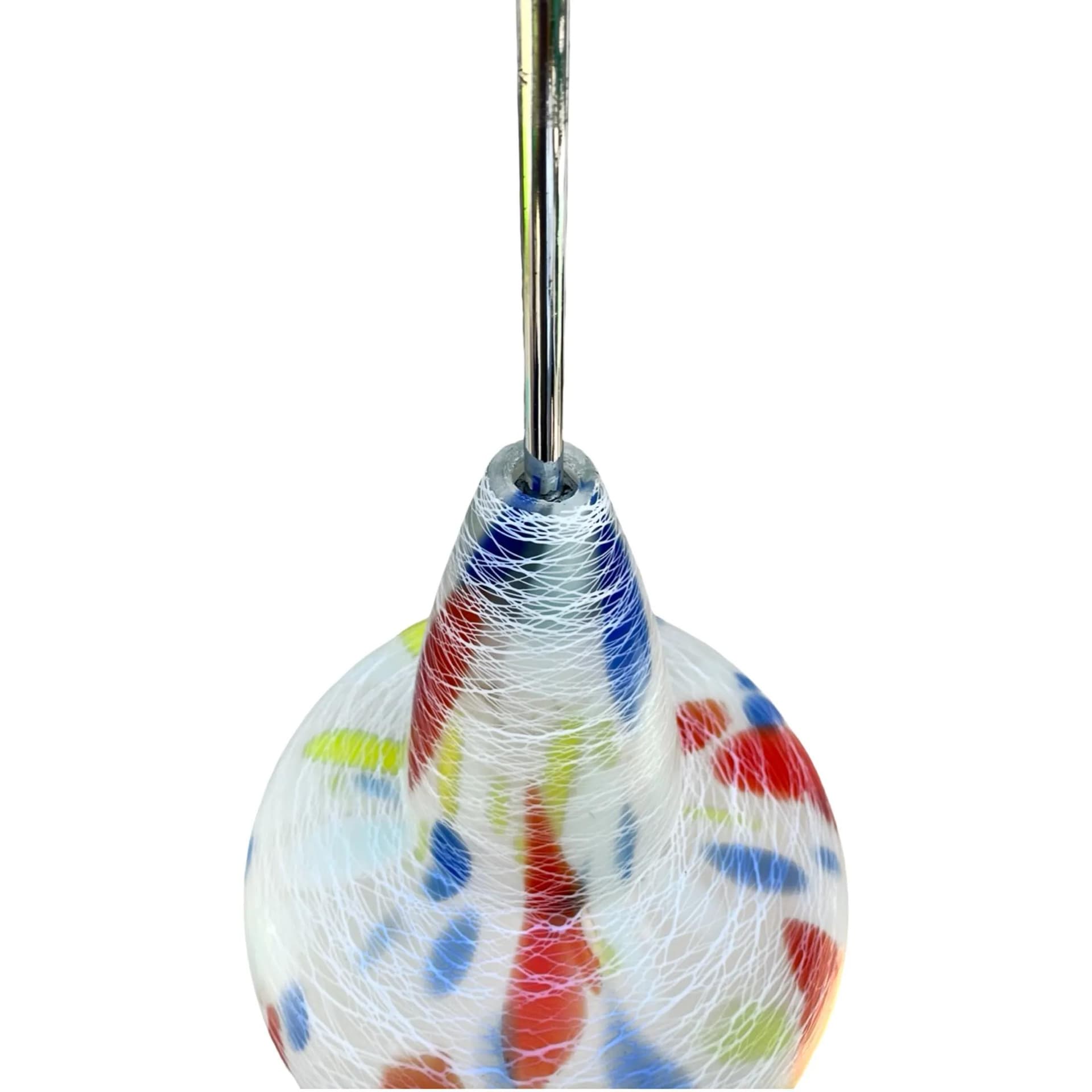 Pendant Lamp Brusel, multicolor glass, by J. Junek, Czechoslovakia, 1960s. - 126120