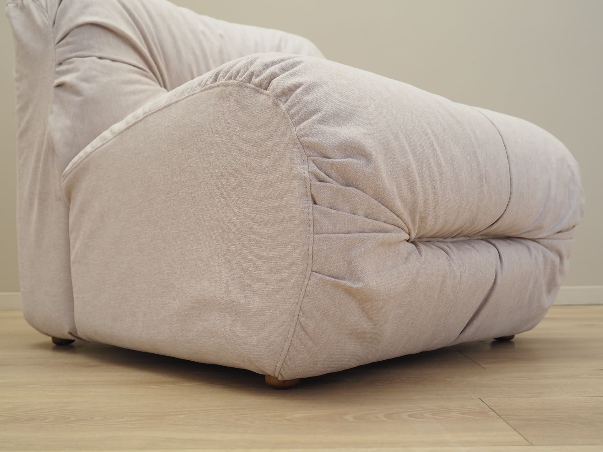 Armchair, beige fabric, Italy, 1970s. - 125949