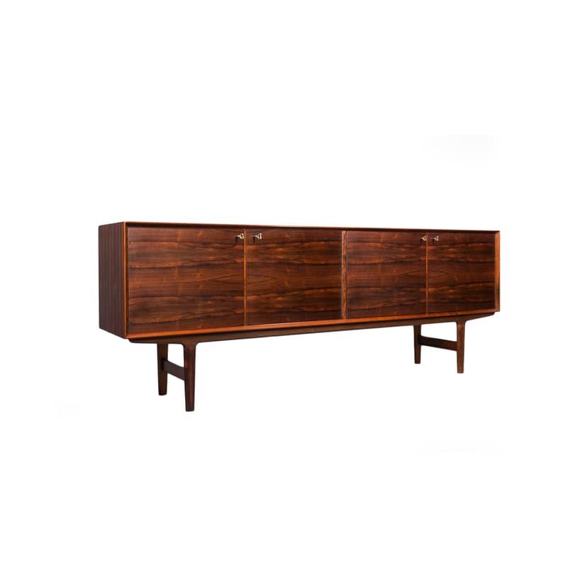 Sideboard Hertug, brown rosewood, by T. Afdal, Bruksbo, Norway, 1960s.