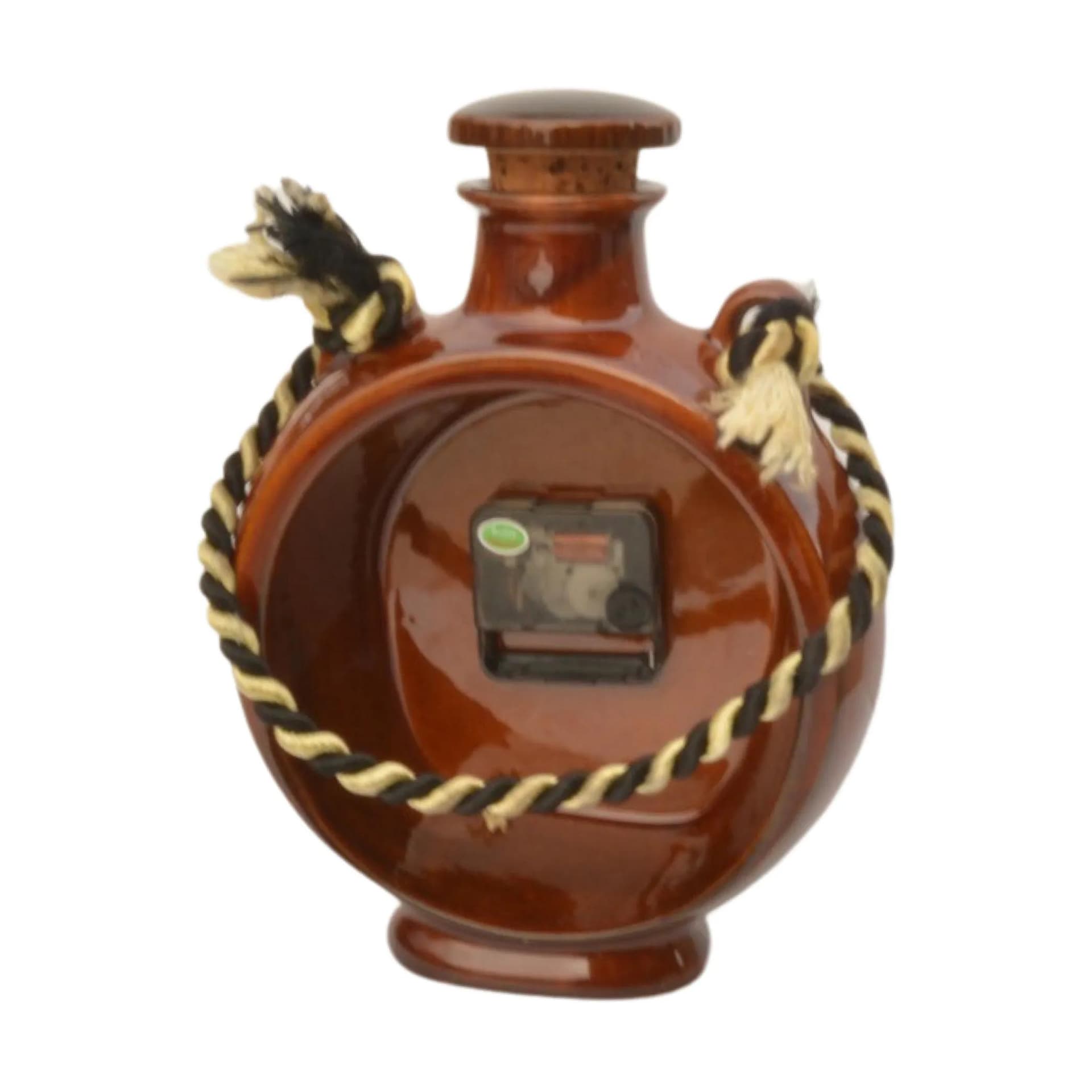 Zegar ścienny bukłak, brązowy, porcelana, UPG Halle, Niemcy, lata 70. - 126023