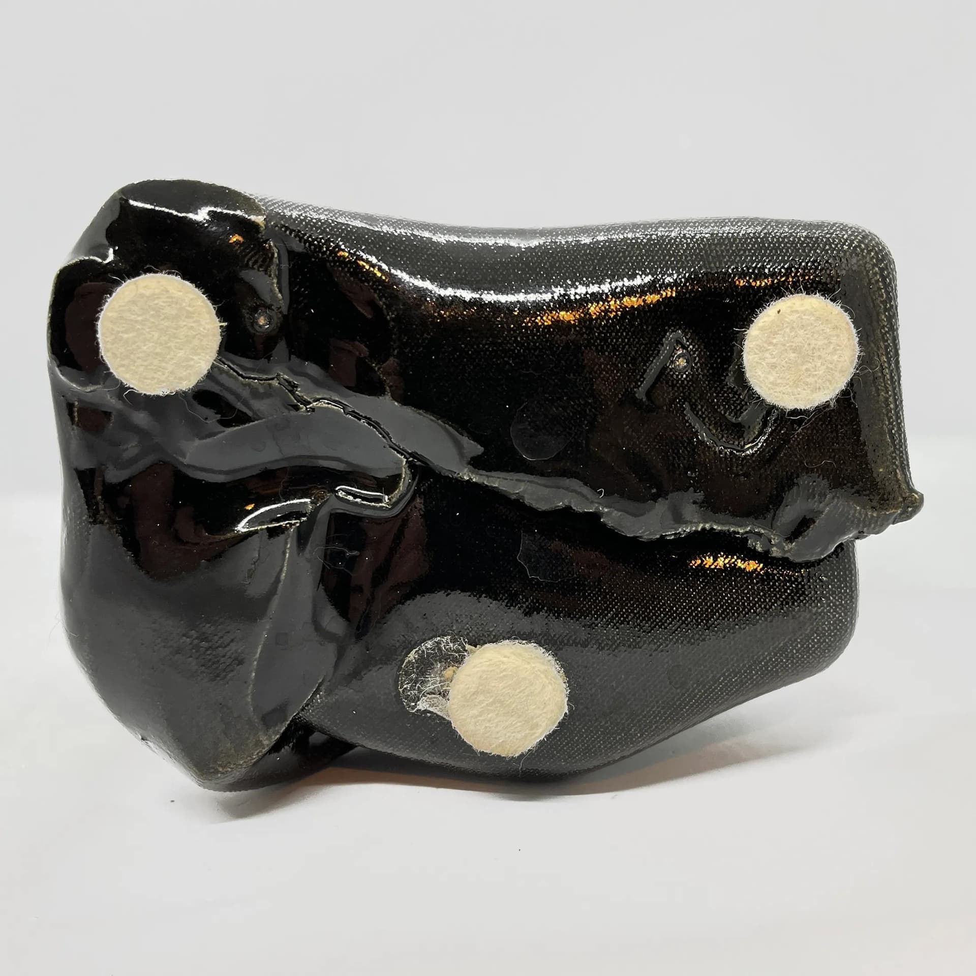 Wazon Lorenzo, czarny, ceramika, Lorenzo, Włochy, lata 70. - 126017