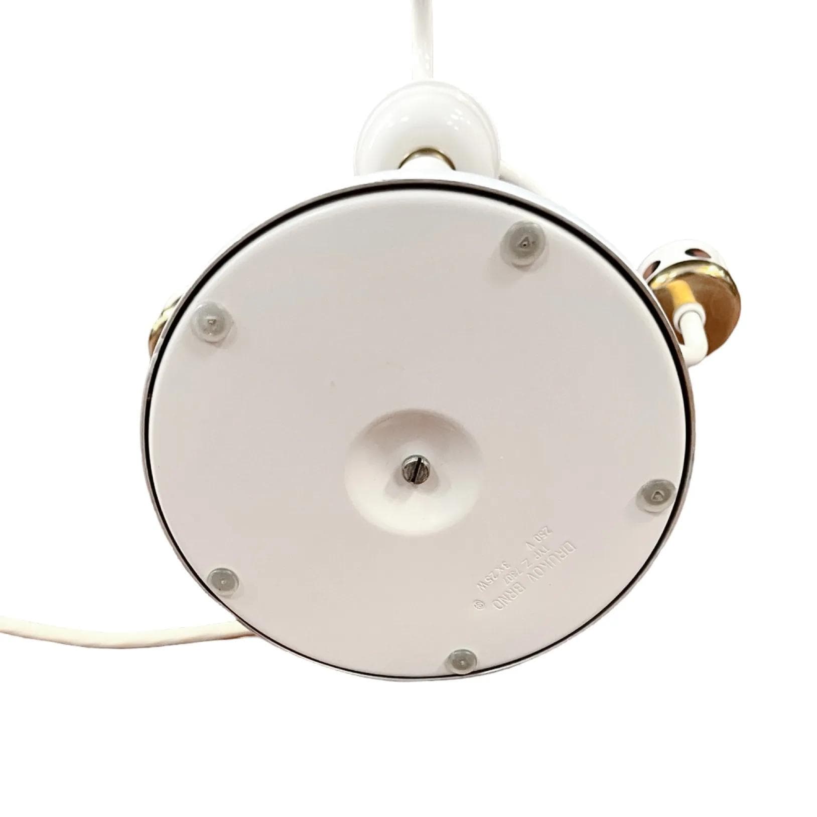 Lampa stołowa Z7307, biały, metal szkło, Czechosłowacja, lata 70. - 126001
