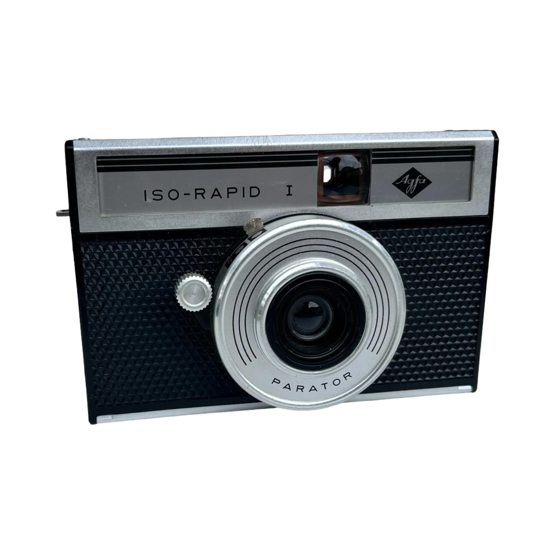 Aparat fotograficzny ISO-RAPID I, srebrny, metal, AGFA, Niemcy, lata 60. - 129636