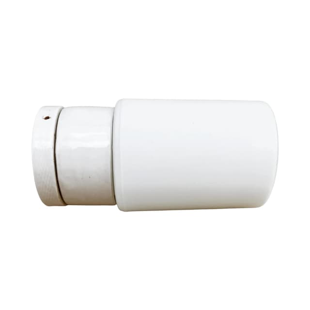 Wall sconce 01B Elpor, white glass, porcelain, Poland, 1970s. - DIMENSION