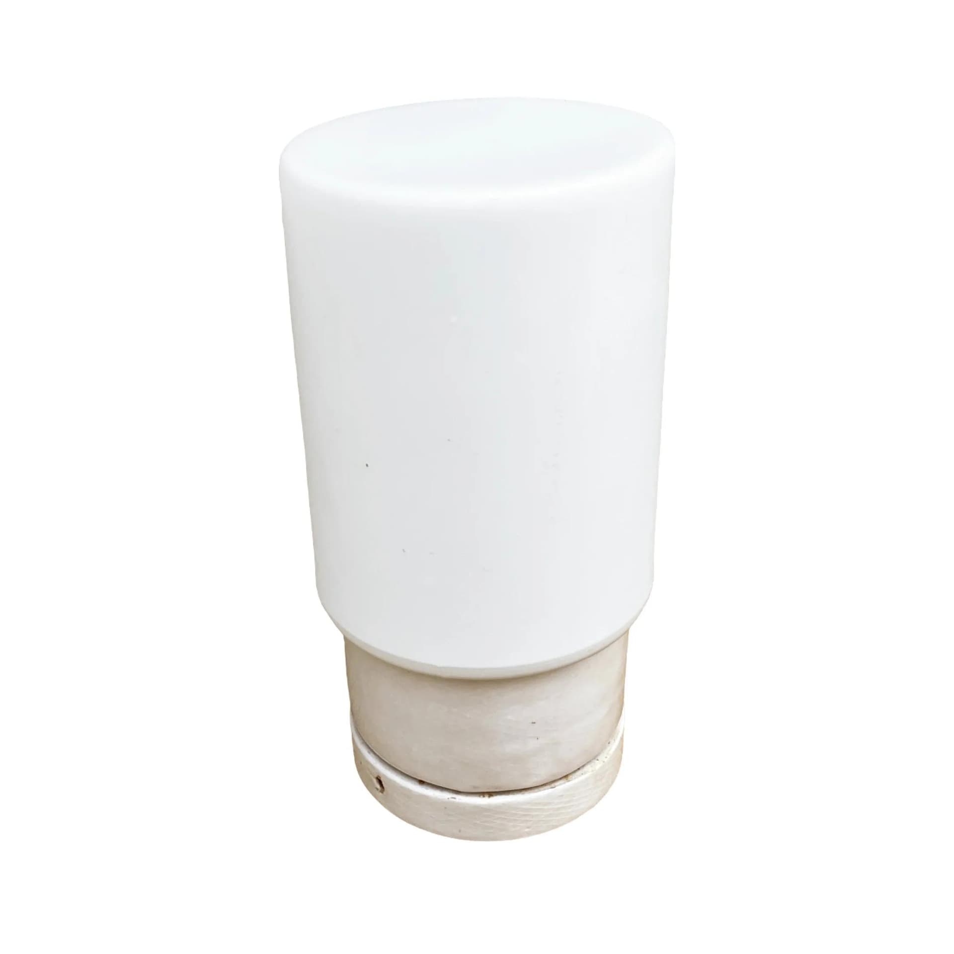 Wall sconce 01B Elpor, white glass, porcelain, Poland, 1970s. - 129605