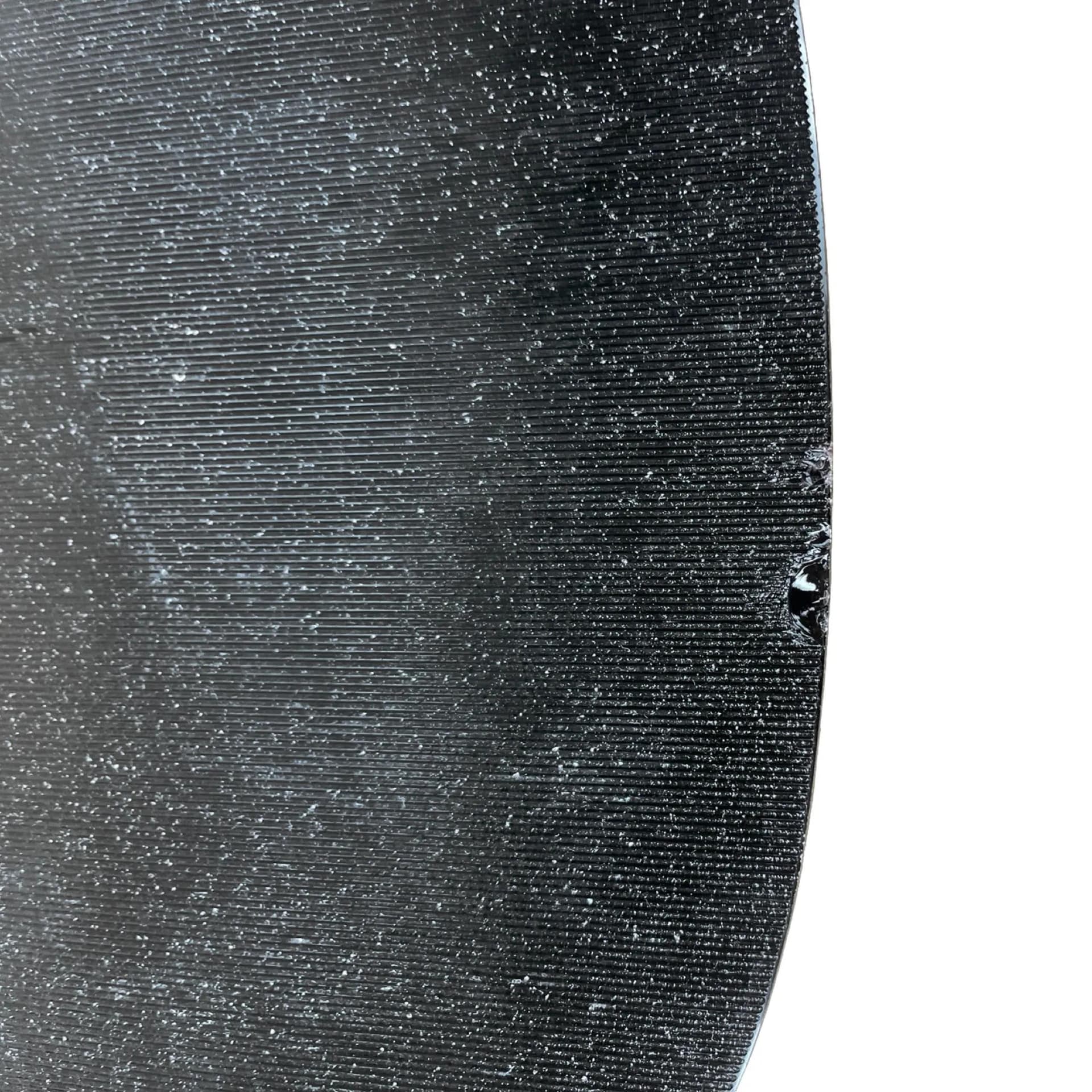 Wall mirror asymmetrical, black glass, Poland, 1970s. - 129564