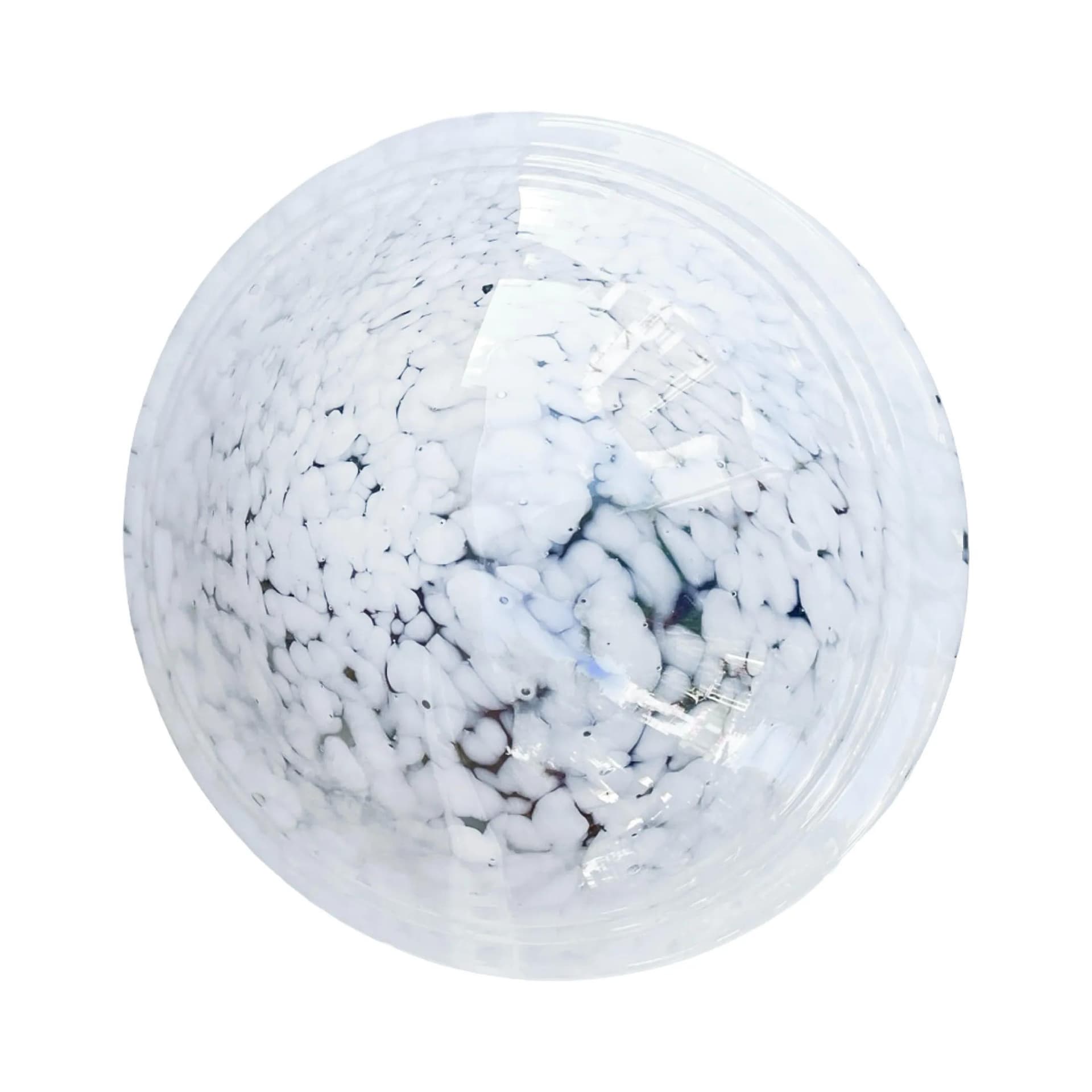 Plafon sufitowy, biały, szkło, Limburg, Niemcy, lata 70. - 129554