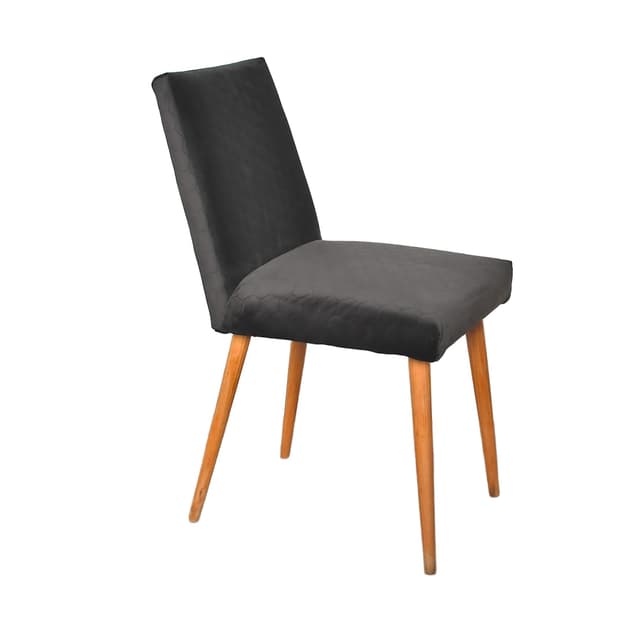 Upholstered Chair Type 200-244, grey, beech, Poland, 1970s. - DIMENSION