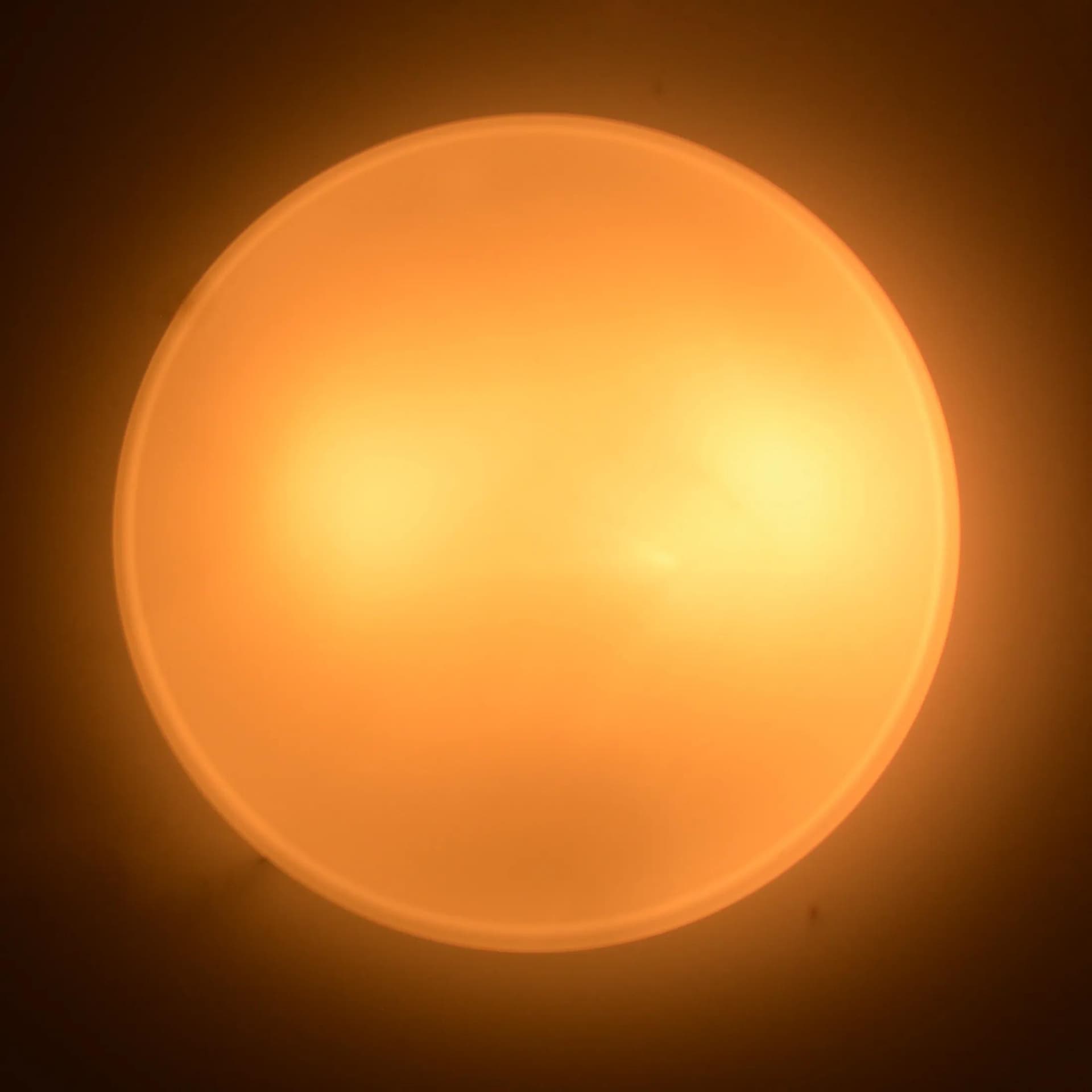 Plafon Wielki Biały, szkło biały, Penko Pieńsk, Polska, lata 70. - 129349